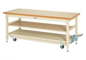 ワークテーブル ペダル移動タイプ（固定時耐荷重3000㎏）