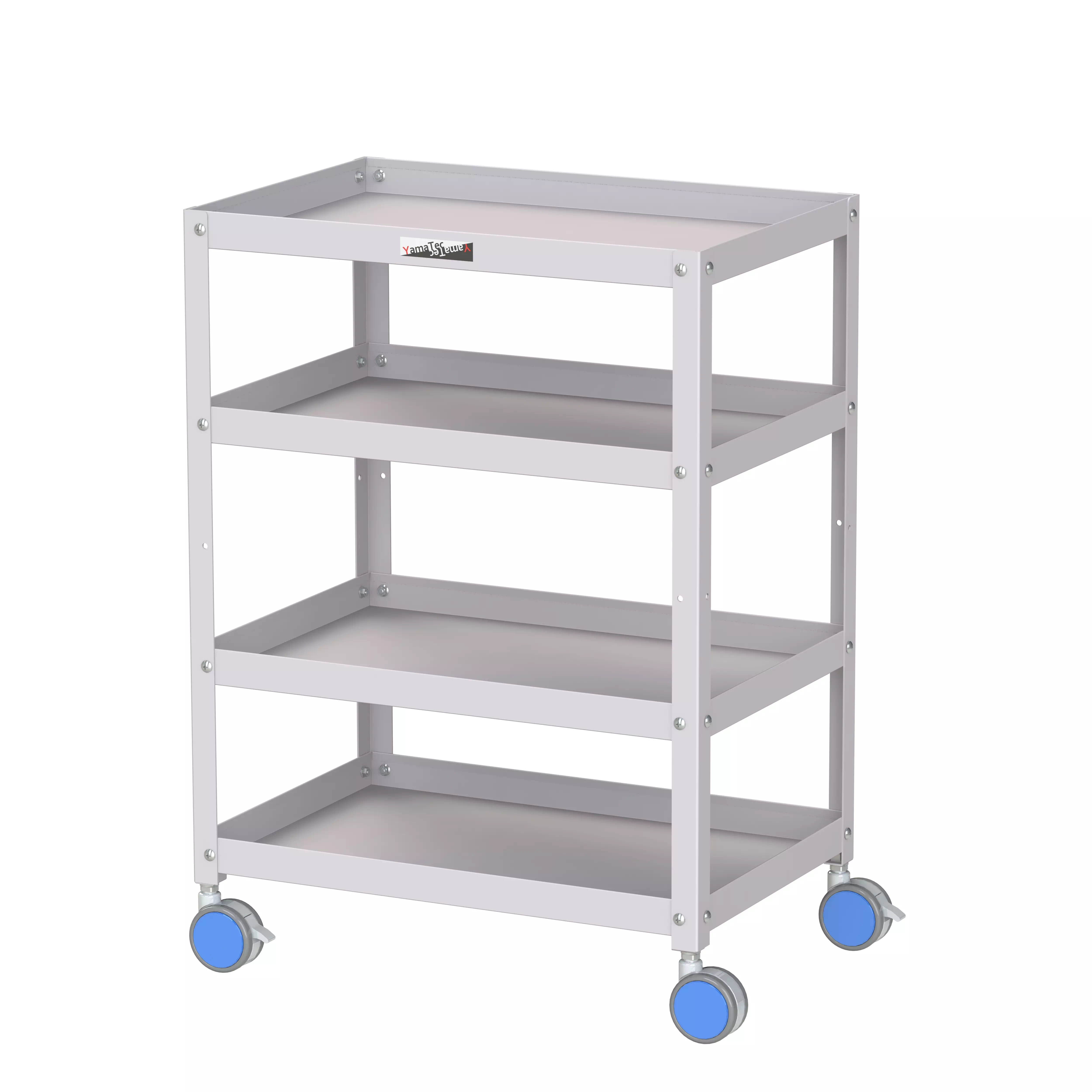 色彩ワゴン(ウレタン巻双輪キャスター)