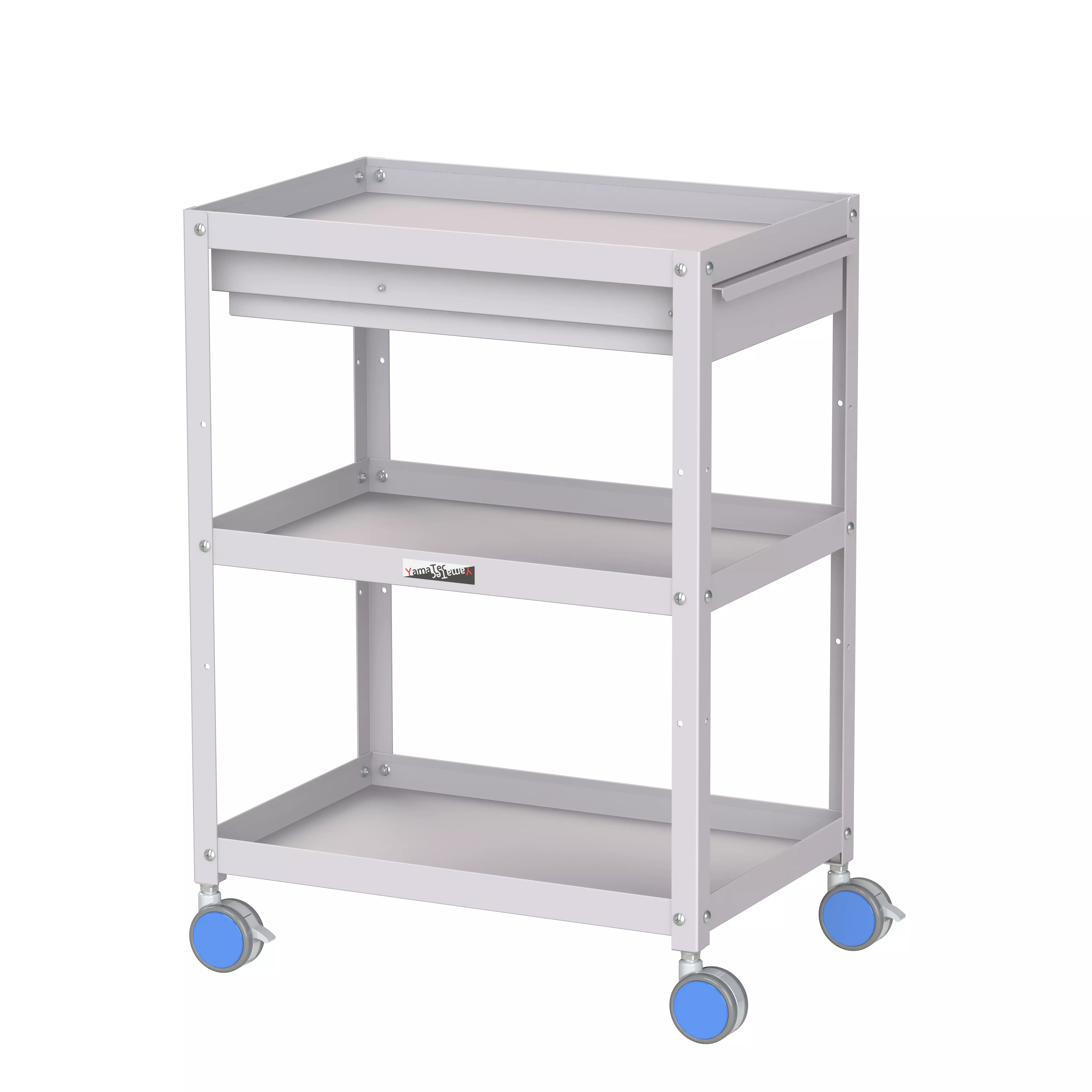 色彩ワゴン（ウレタン巻双輪キャスター）