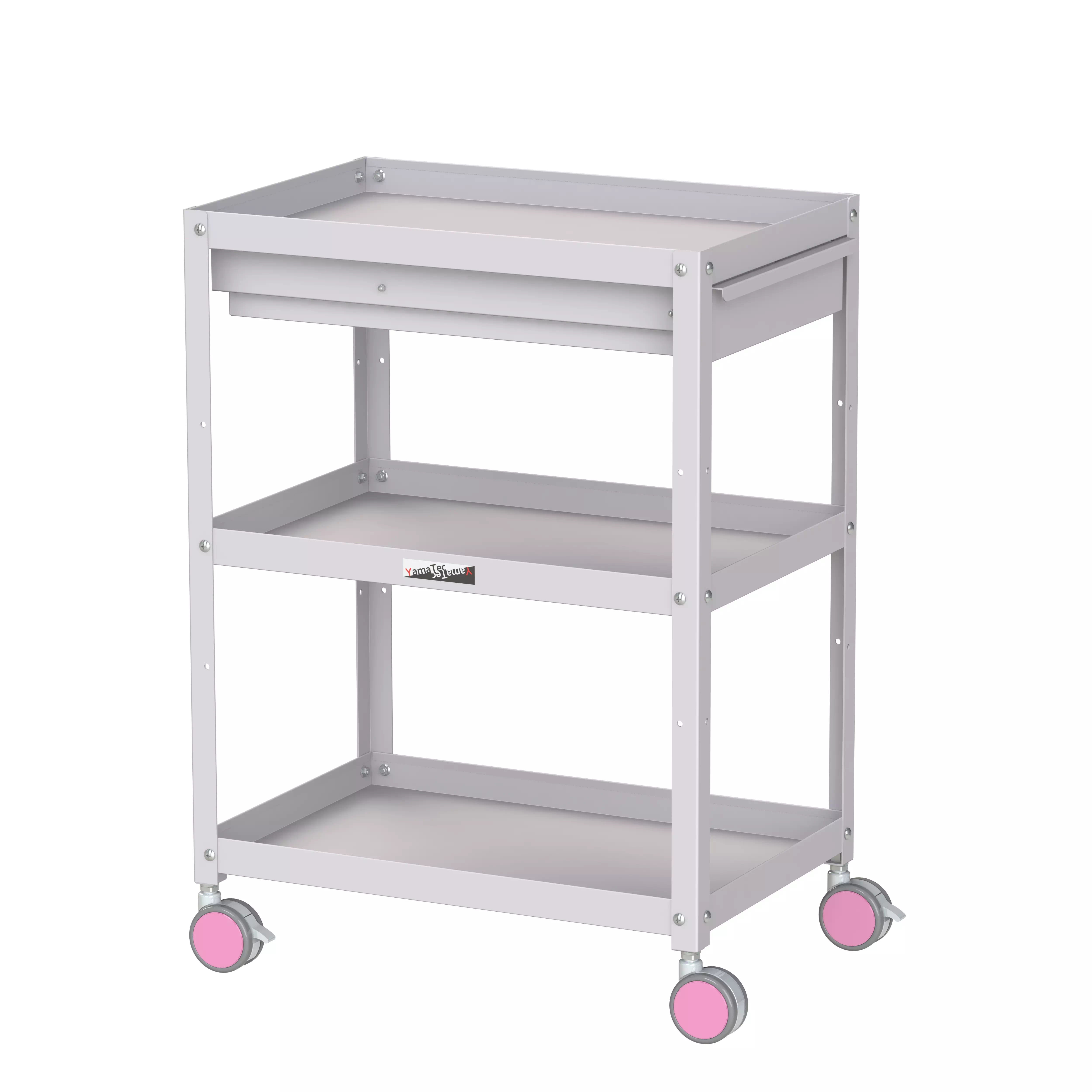 色彩ワゴン（ウレタン巻双輪キャスター）