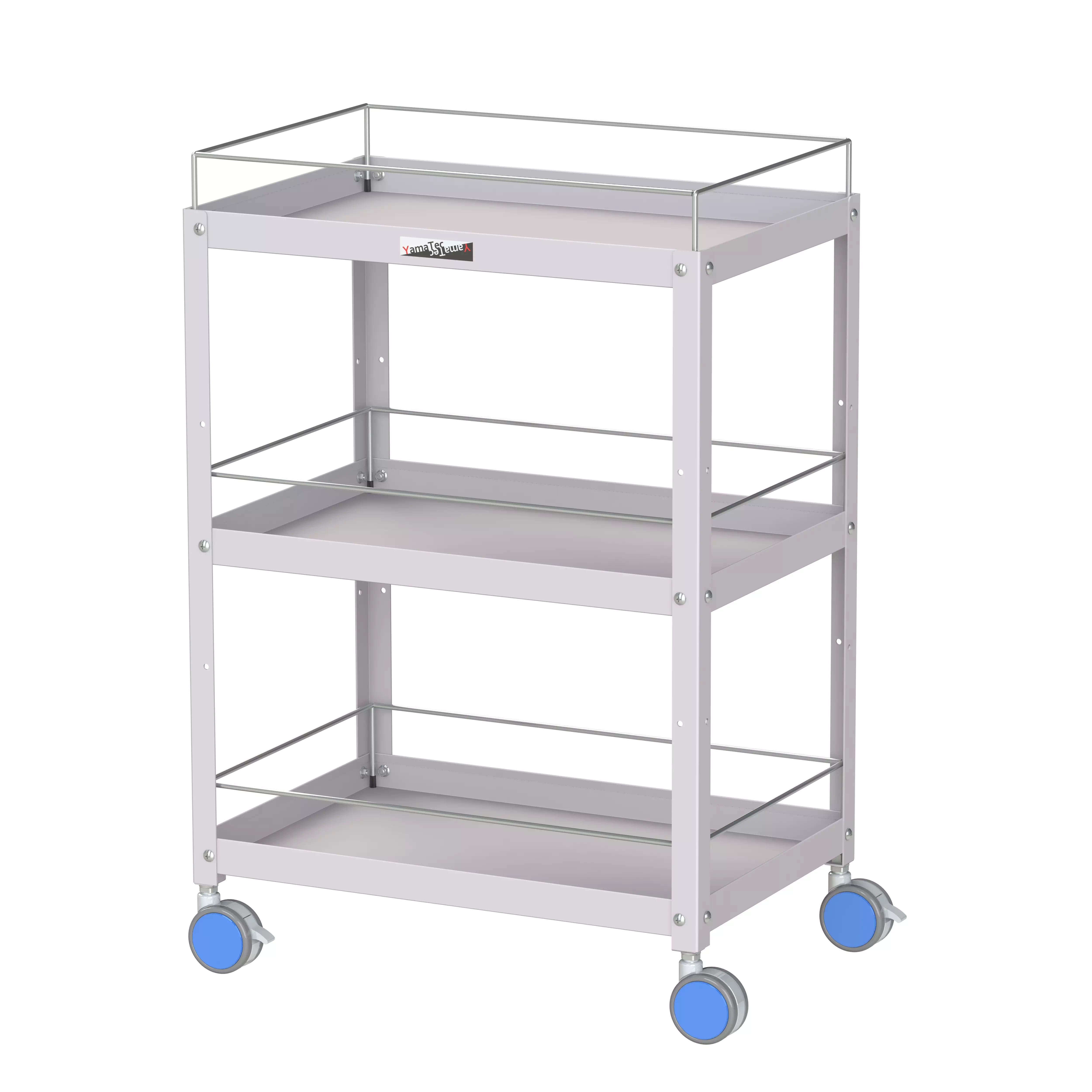 色彩ワゴン(ウレタン巻双輪キャスター)