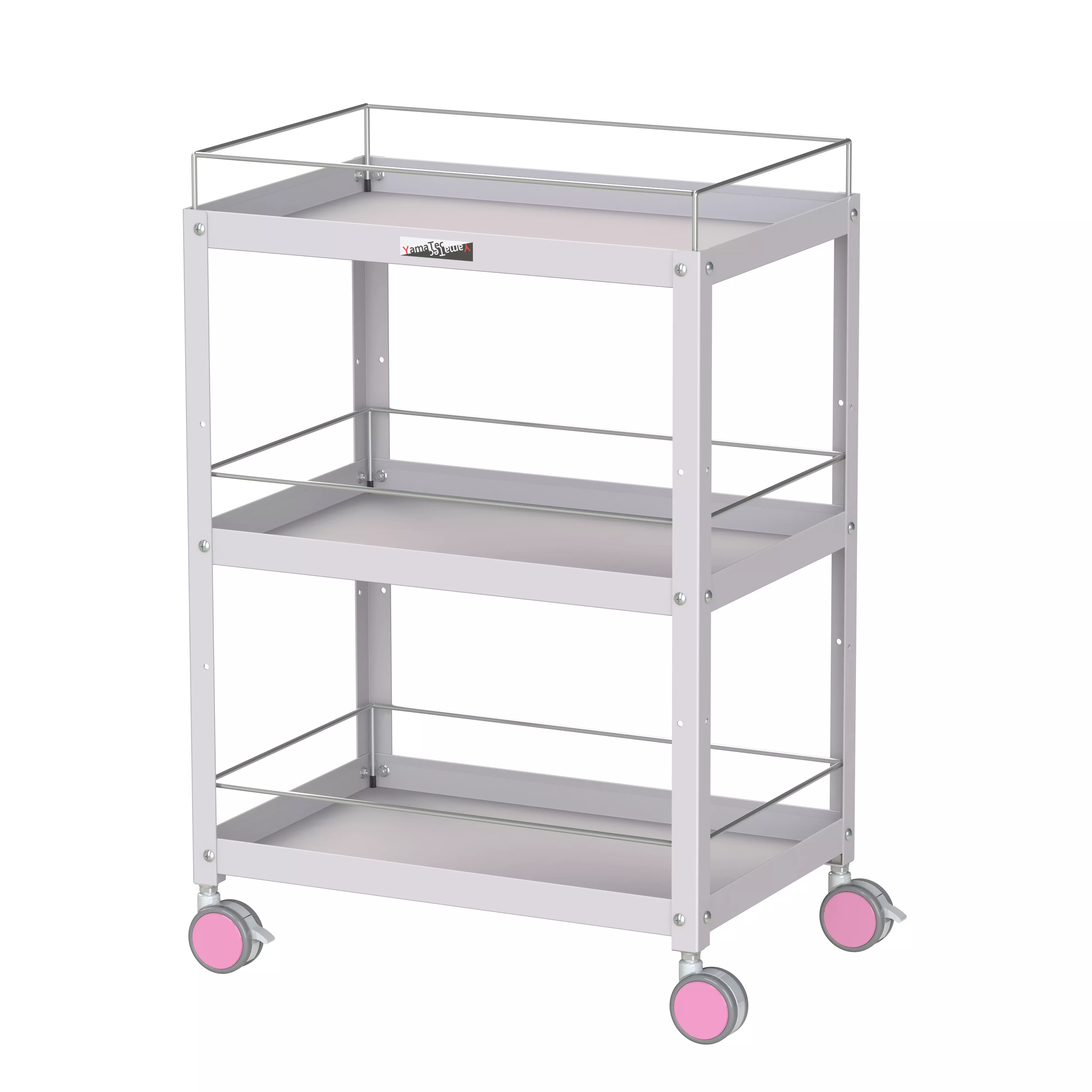 色彩ワゴン(ウレタン巻双輪キャスター)