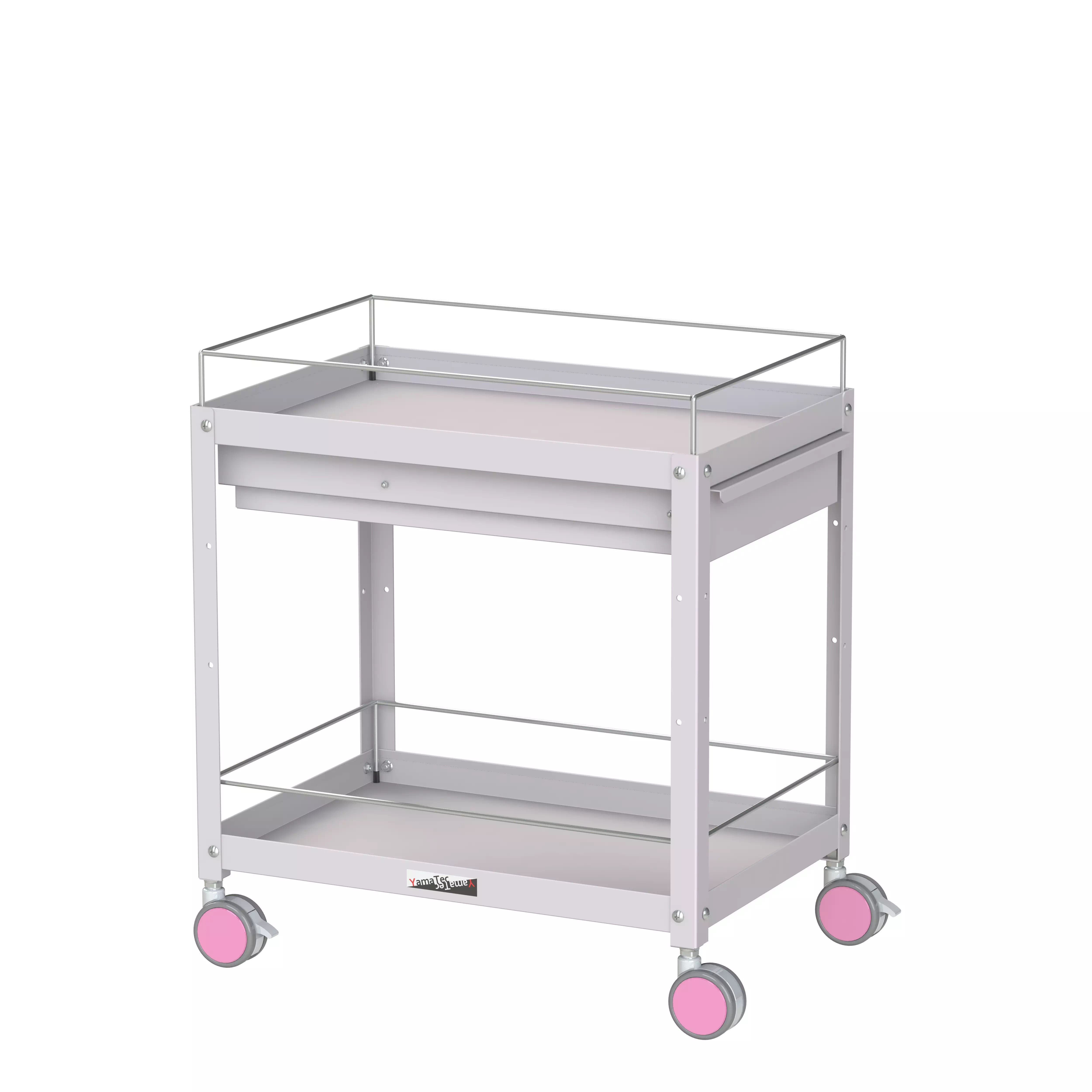 色彩ワゴン（ウレタン巻双輪キャスター）