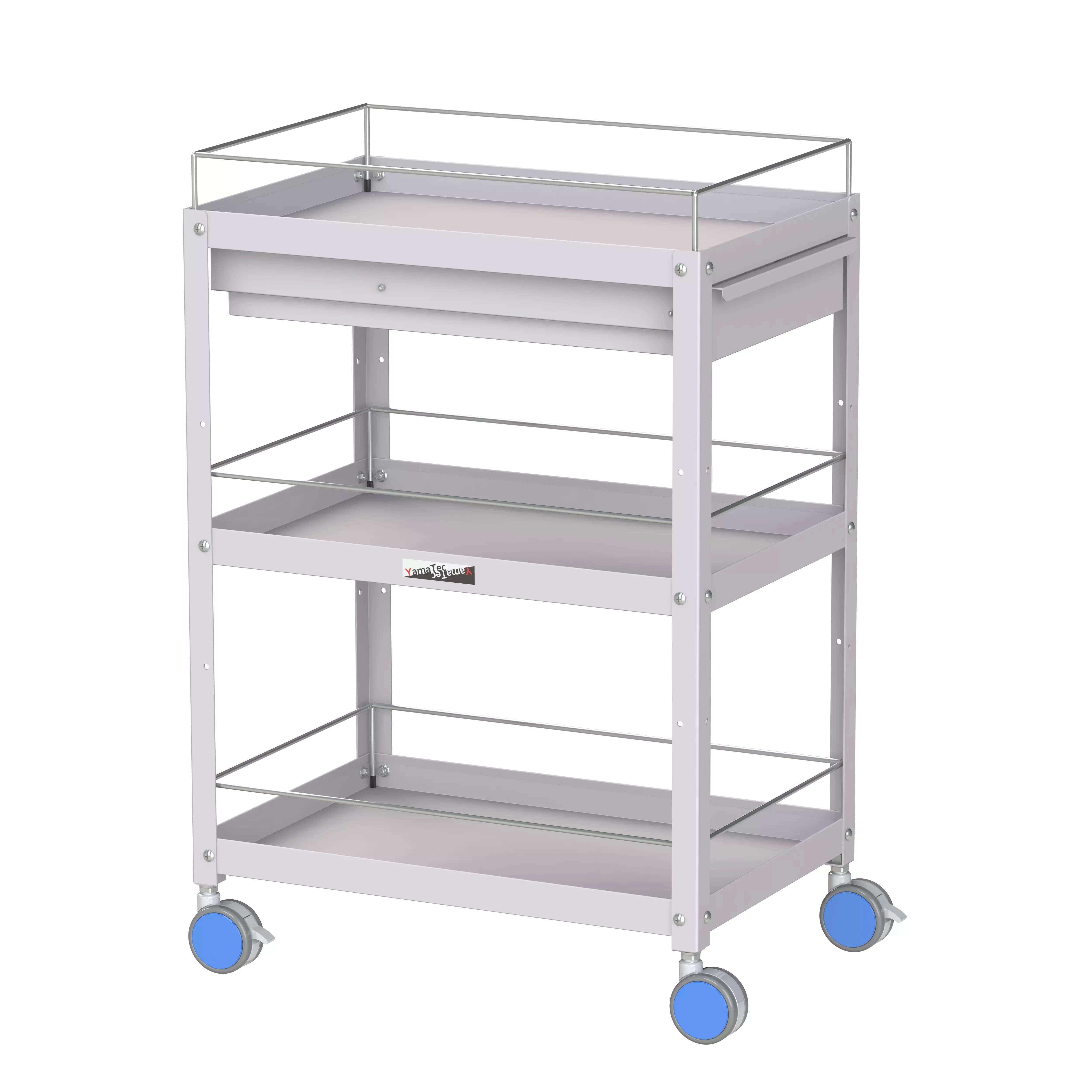 色彩ワゴン(ウレタン巻双輪キャスター)