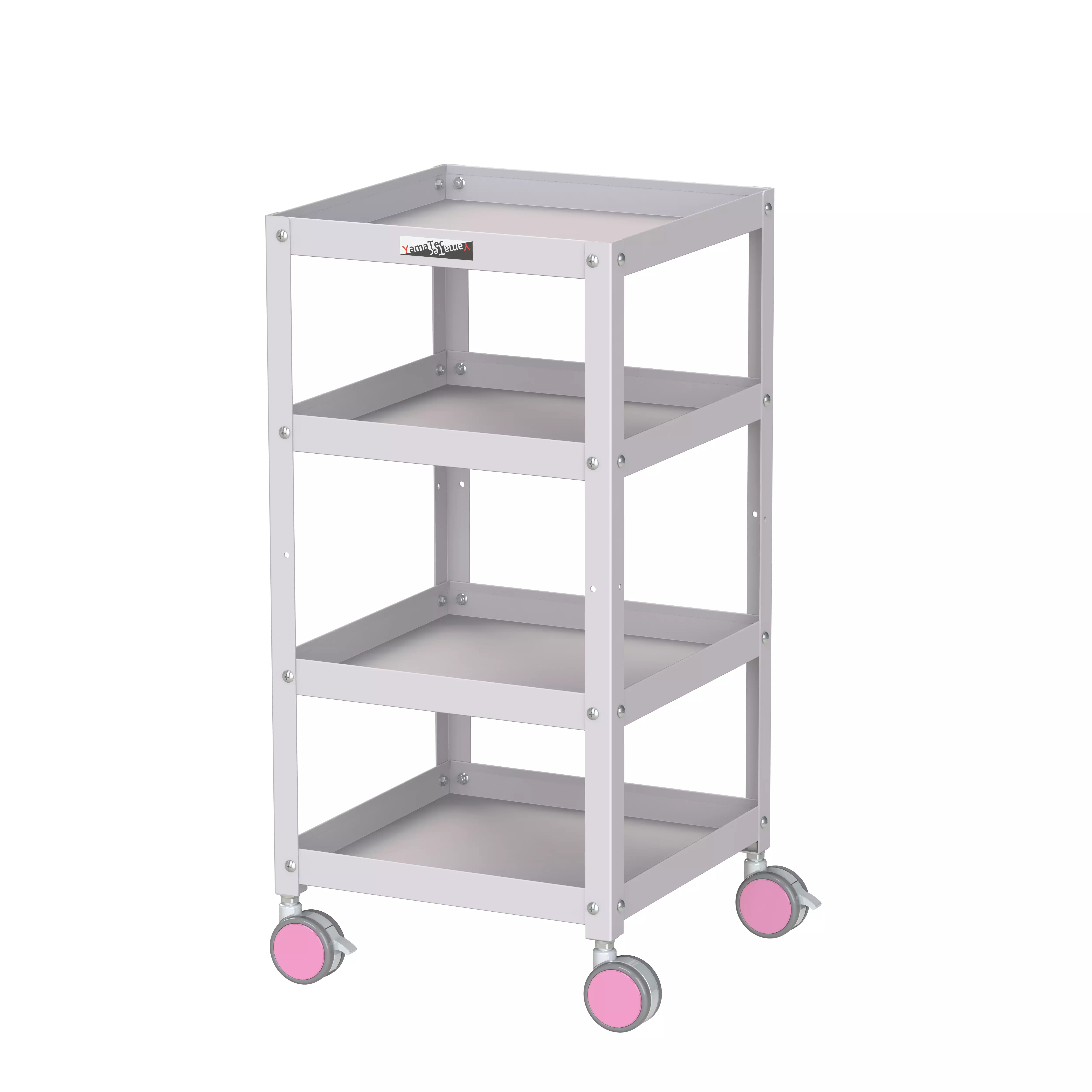 色彩ワゴン（ウレタン巻双輪キャスター）