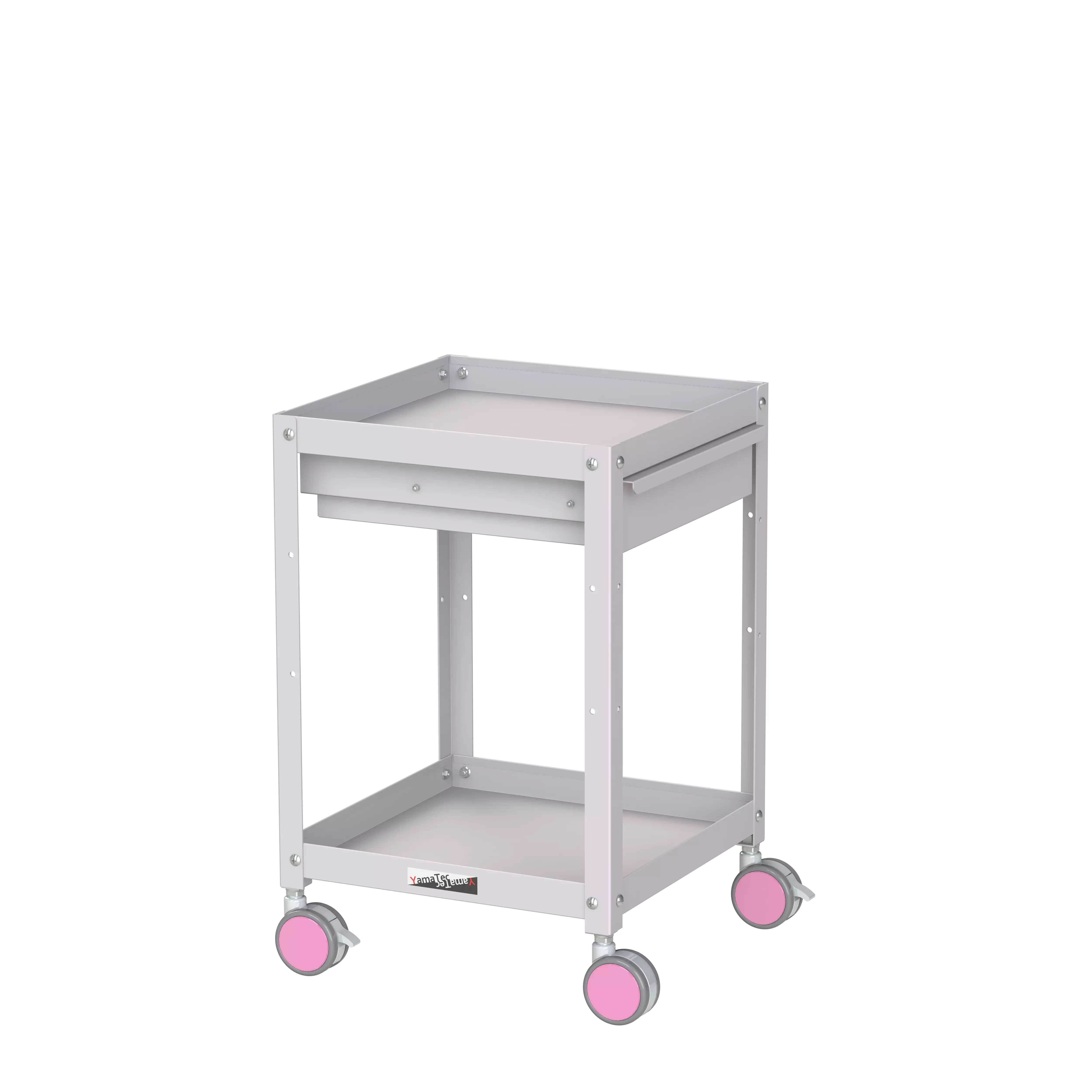 色彩ワゴン(ウレタン巻双輪キャスター)