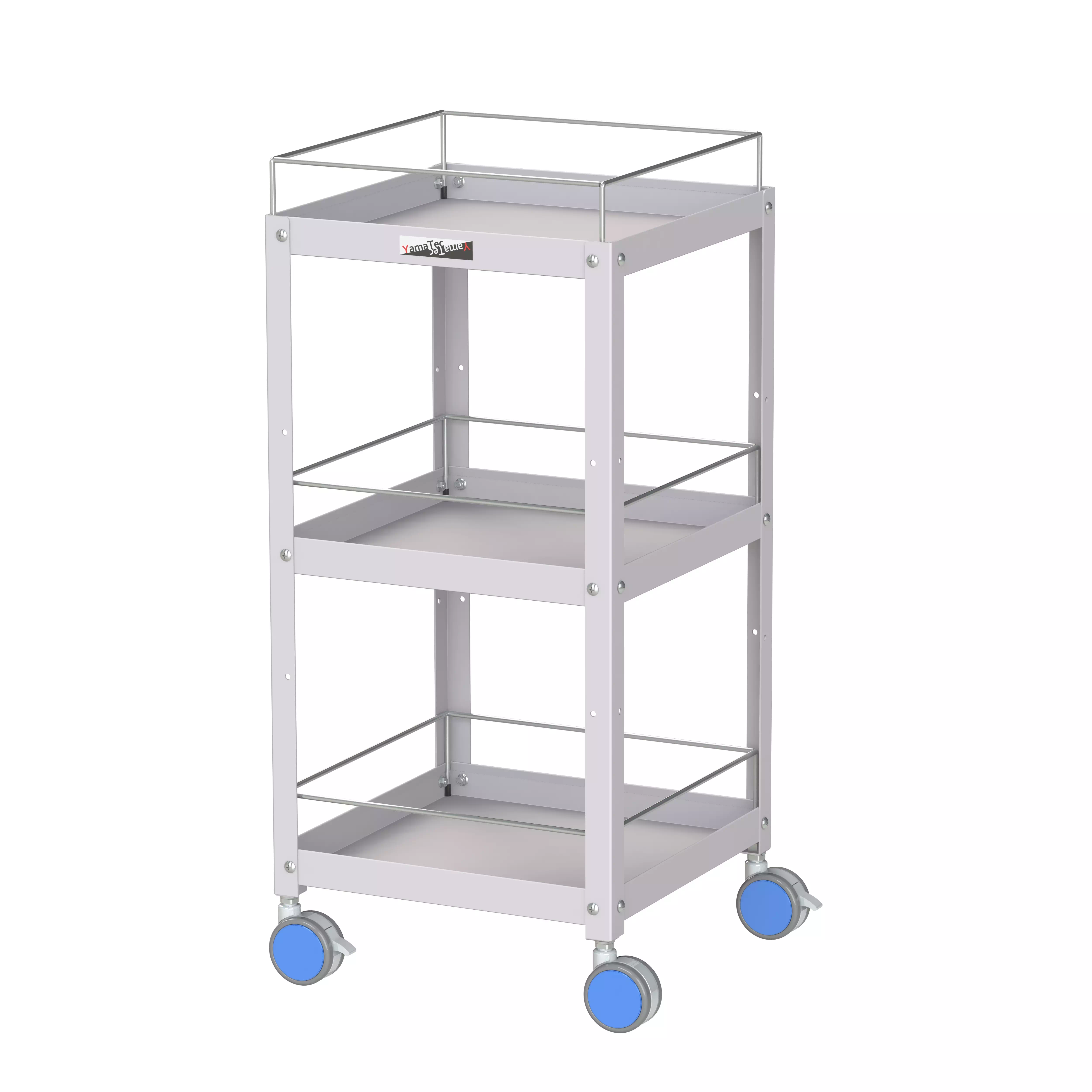 色彩ワゴン(ウレタン巻双輪キャスター)