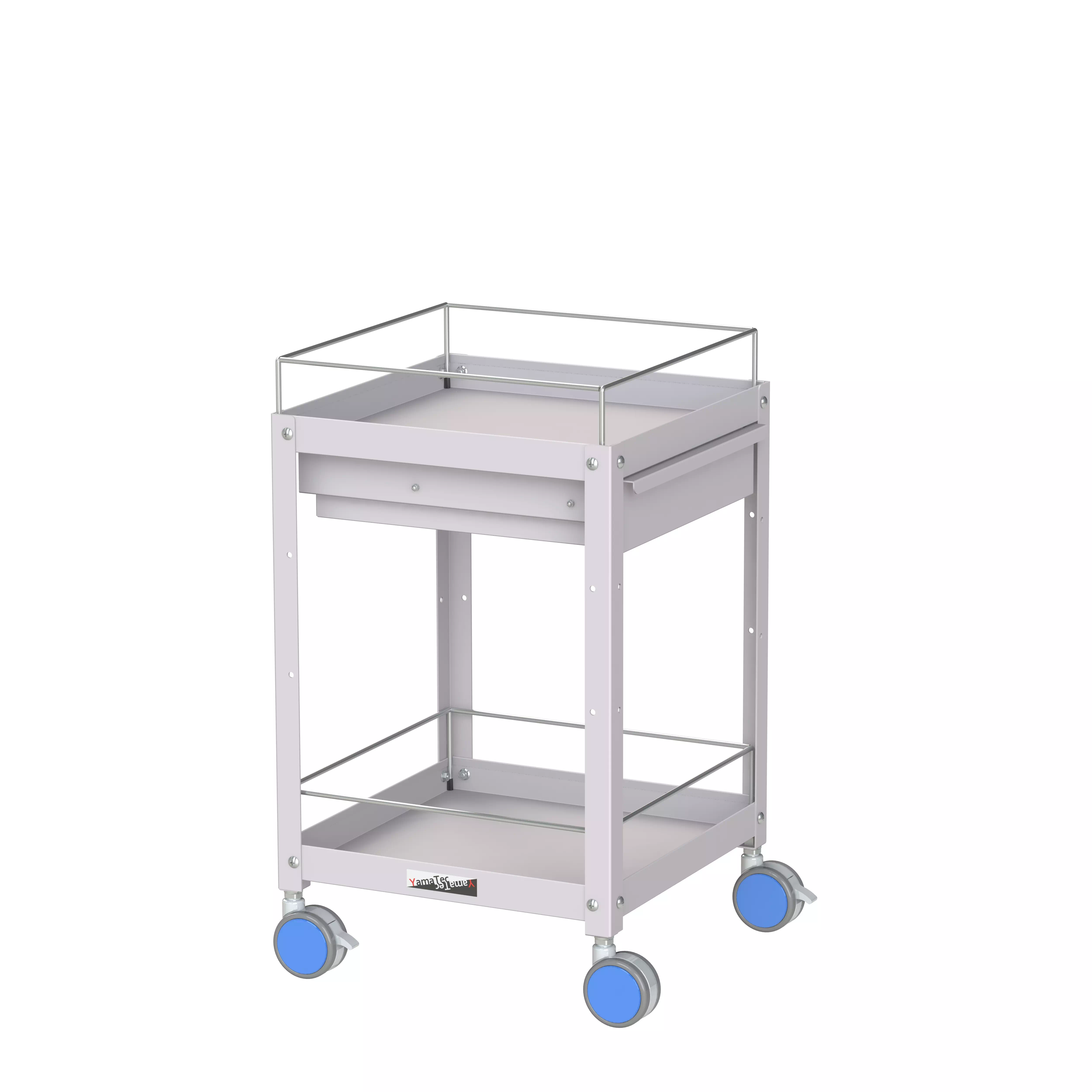 色彩ワゴン(ウレタン巻双輪キャスター)