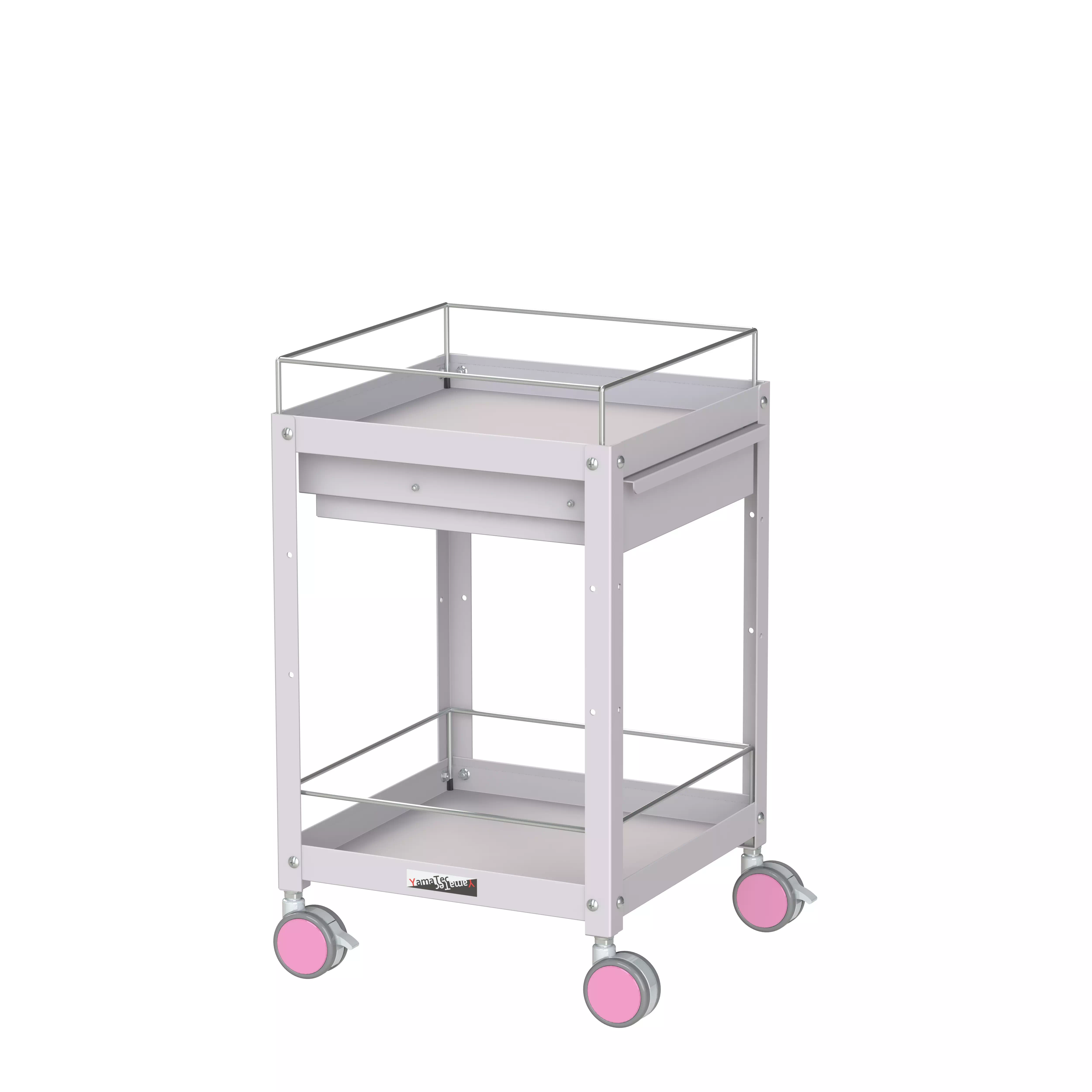 色彩ワゴン(ウレタン巻双輪キャスター)