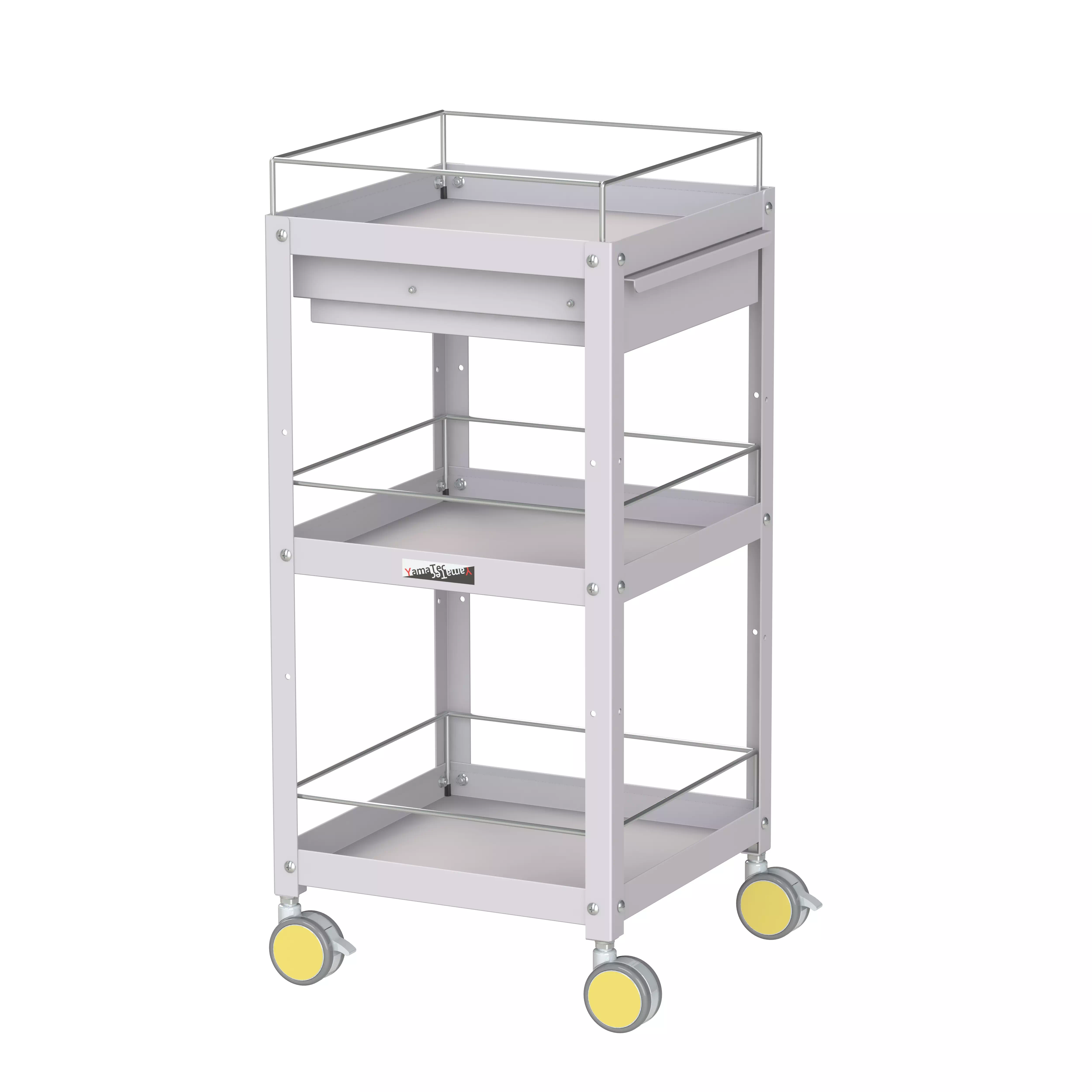 色彩ワゴン(ウレタン巻双輪キャスター)