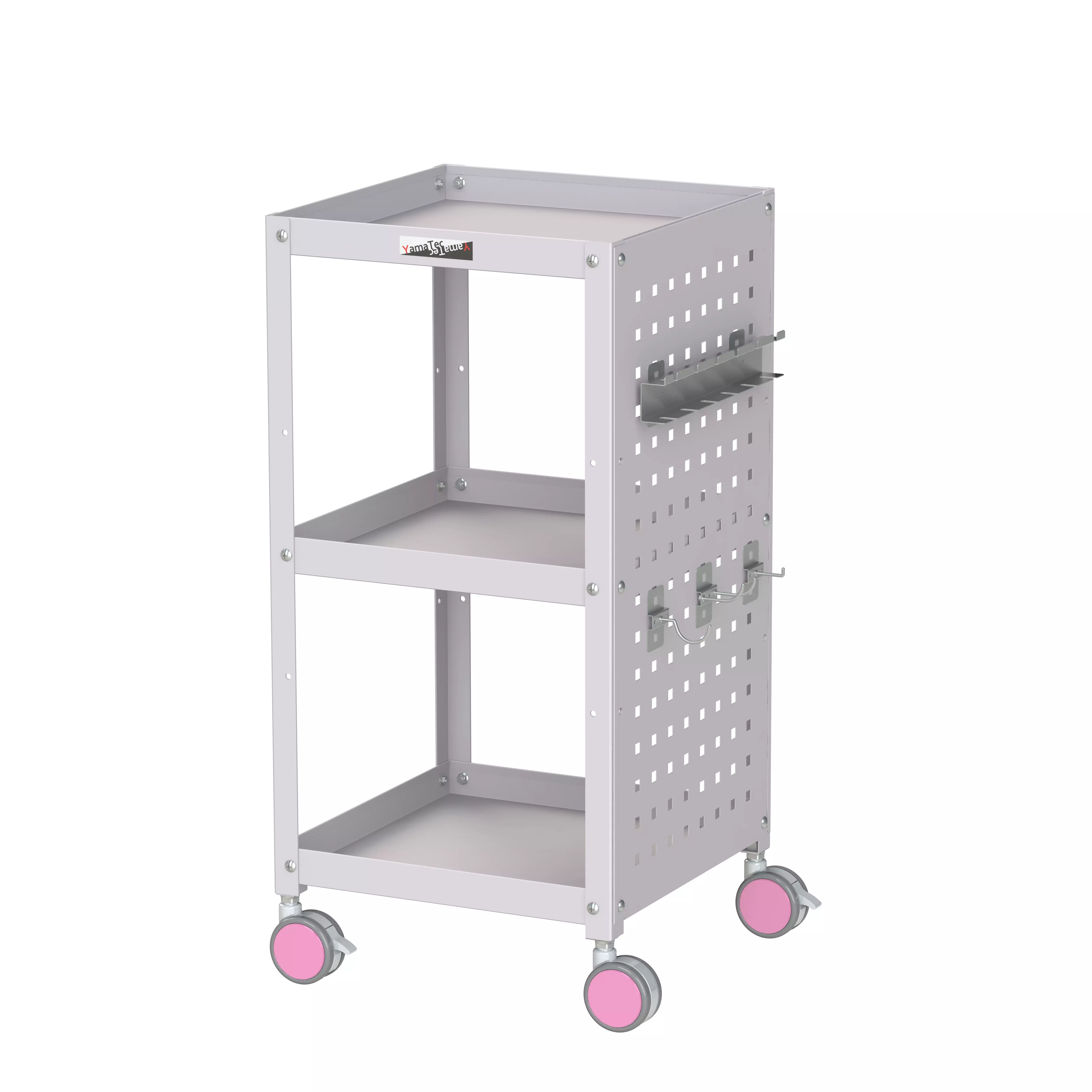 色彩ワゴン(ウレタン巻双輪キャスター)