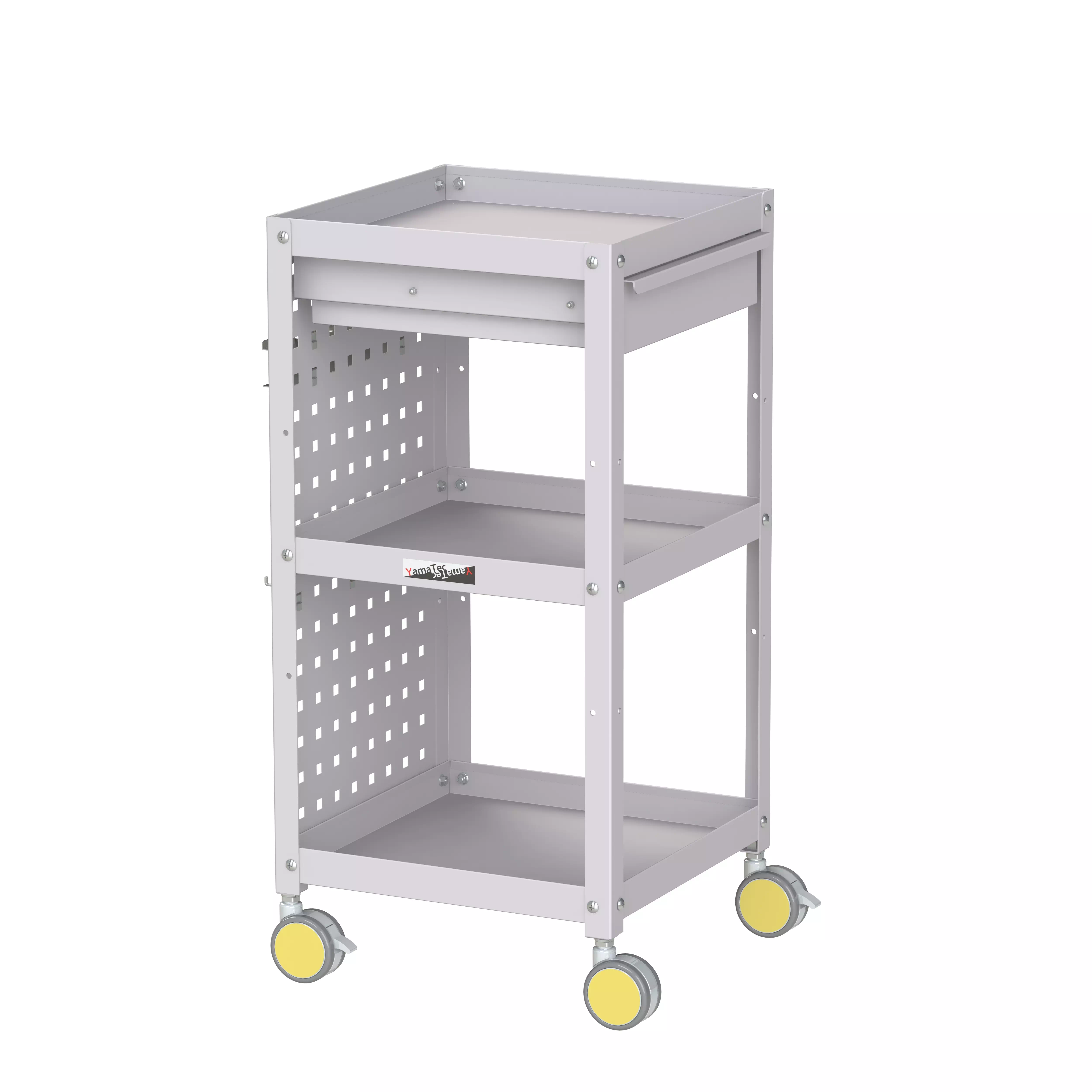 色彩ワゴン(ウレタン巻双輪キャスター)