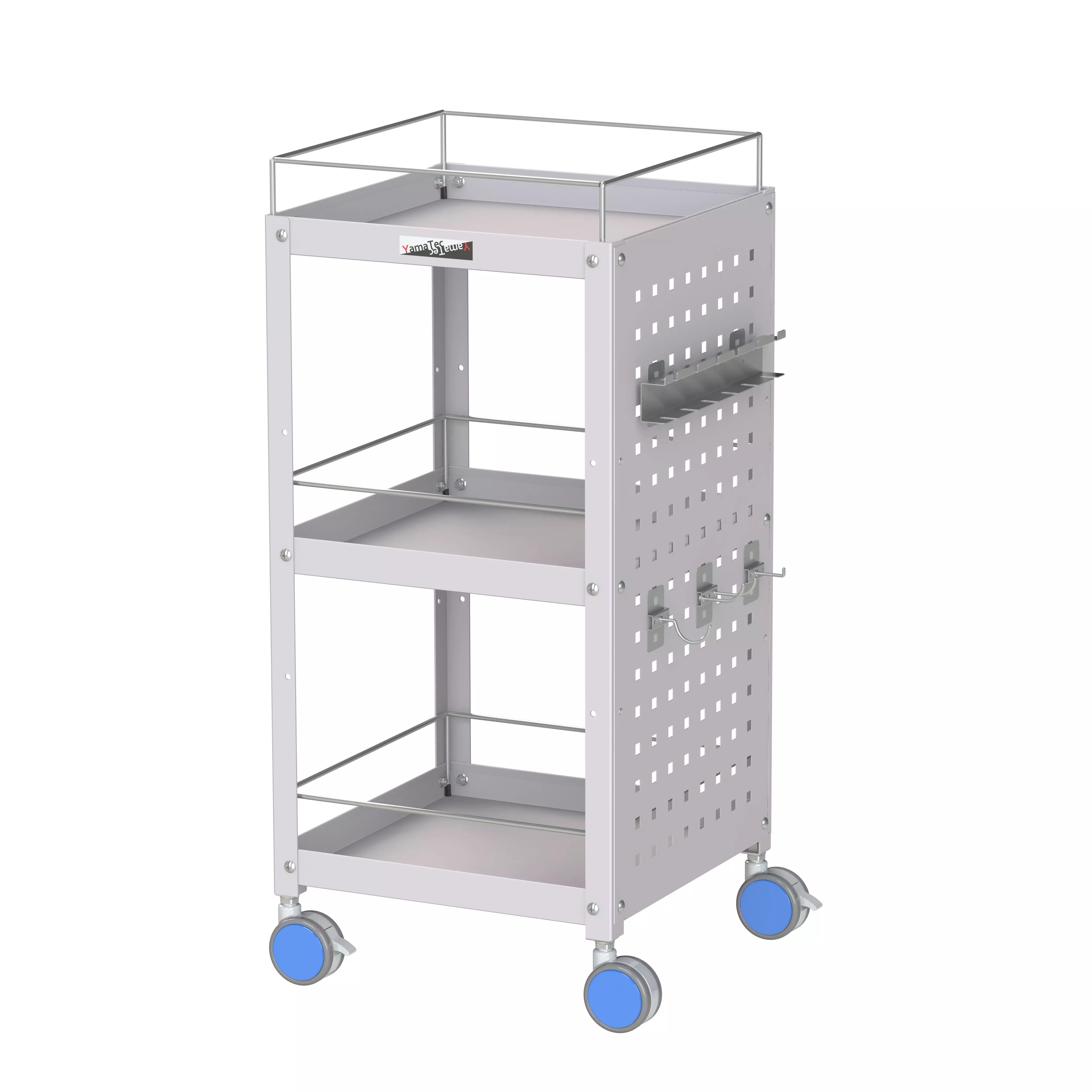 色彩ワゴン(ウレタン巻双輪キャスター)