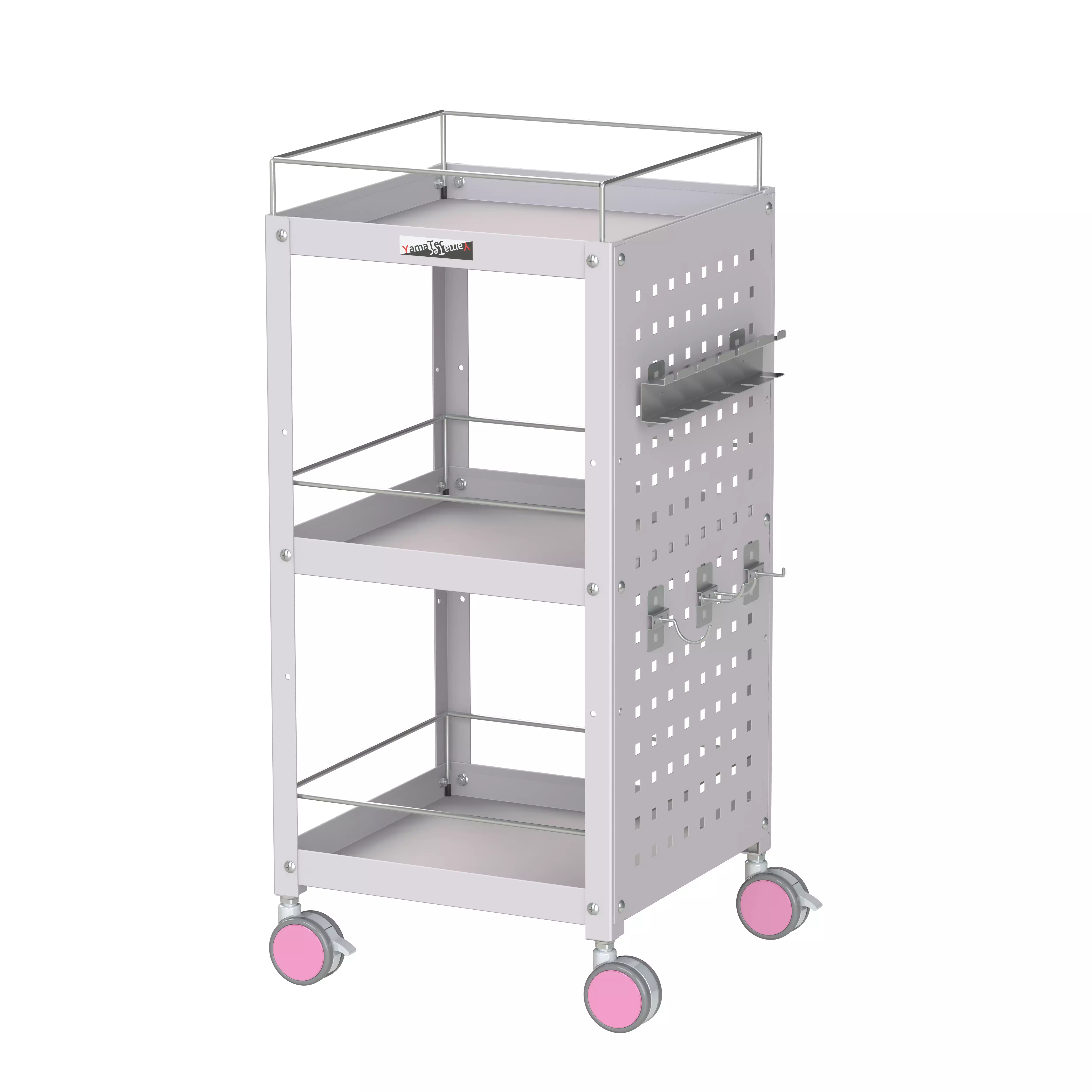 色彩ワゴン（ウレタン巻双輪キャスター）