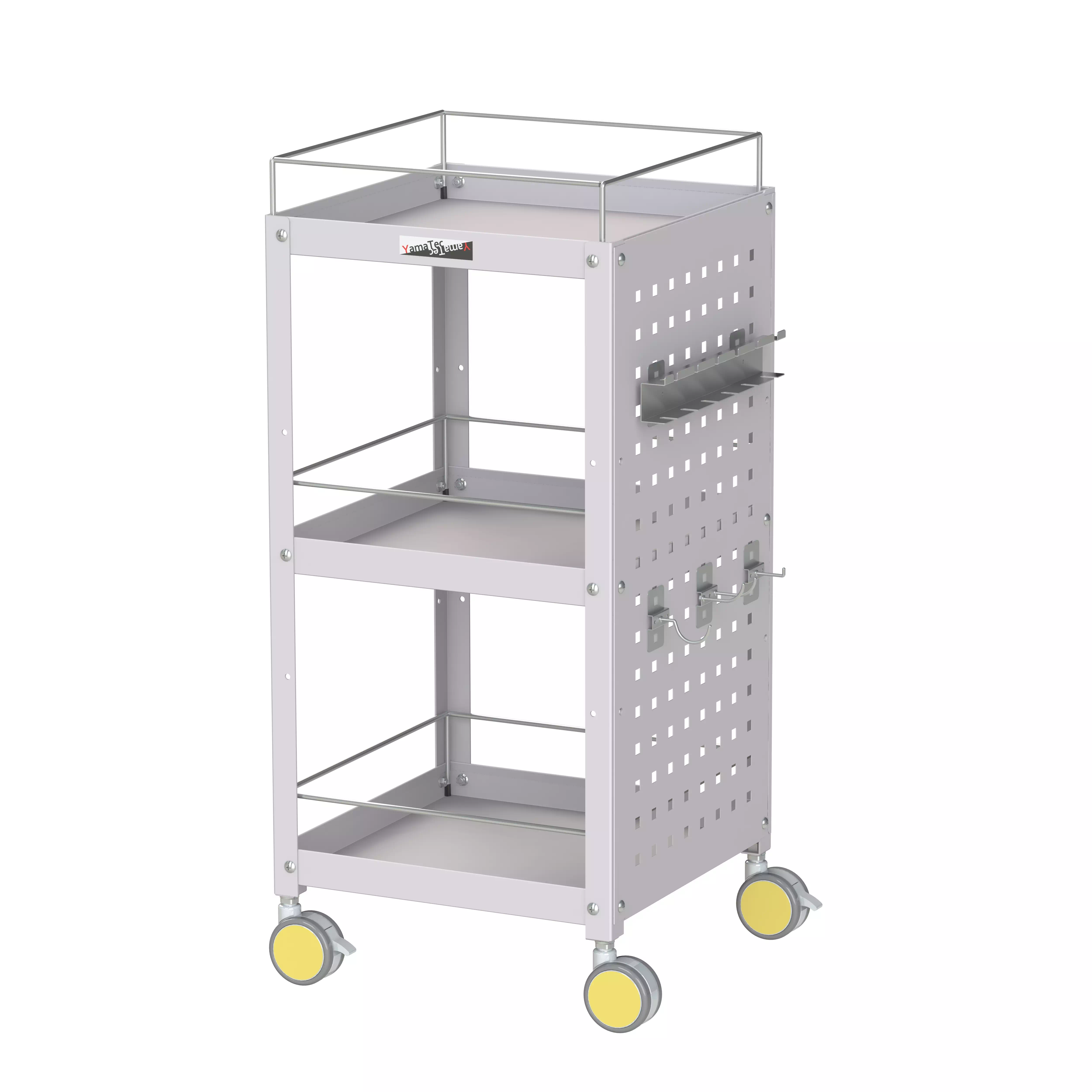 色彩ワゴン(ウレタン巻双輪キャスター)