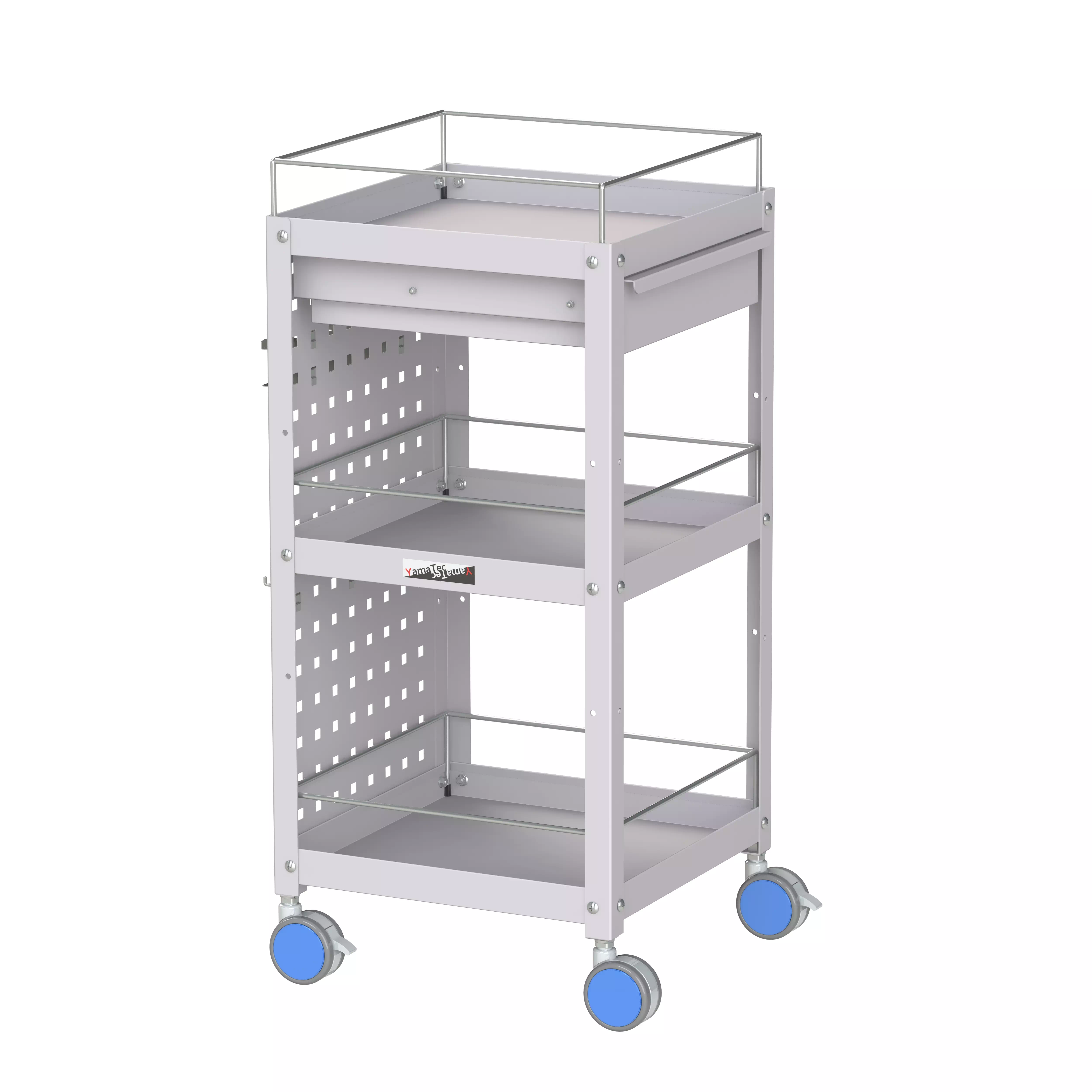 色彩ワゴン（ウレタン巻双輪キャスター）