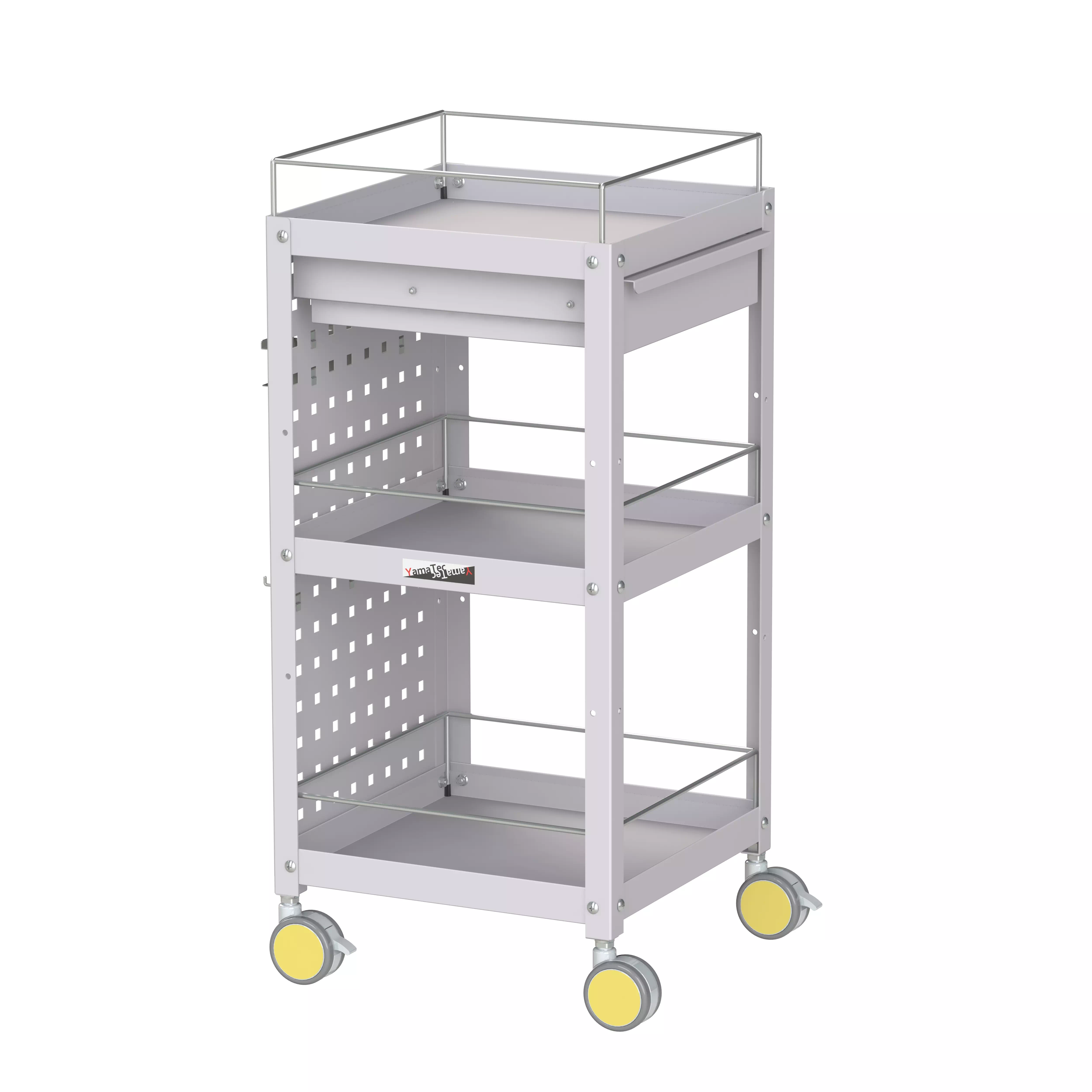 色彩ワゴン（ウレタン巻双輪キャスター）