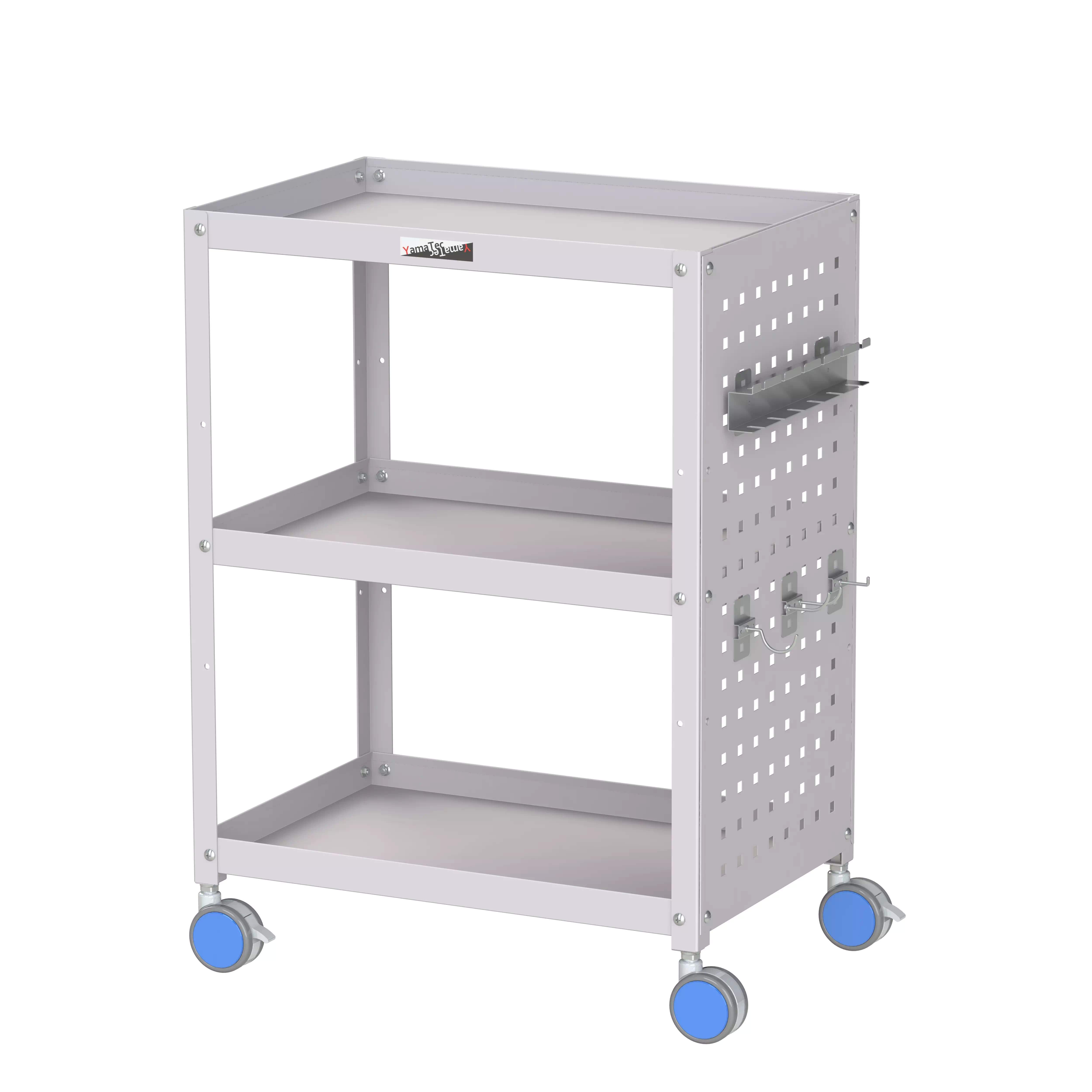 色彩ワゴン(ウレタン巻双輪キャスター)