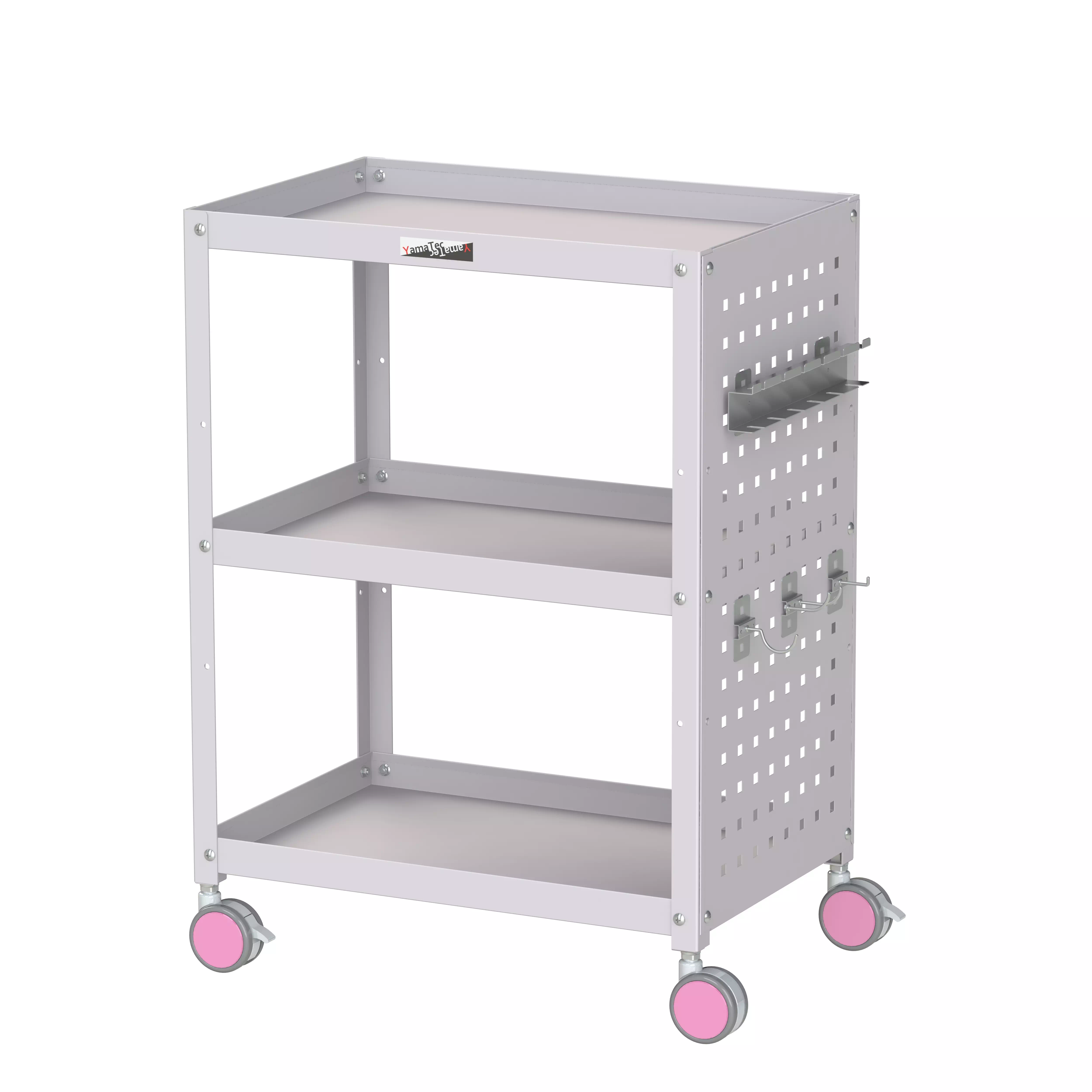 色彩ワゴン(ウレタン巻双輪キャスター)