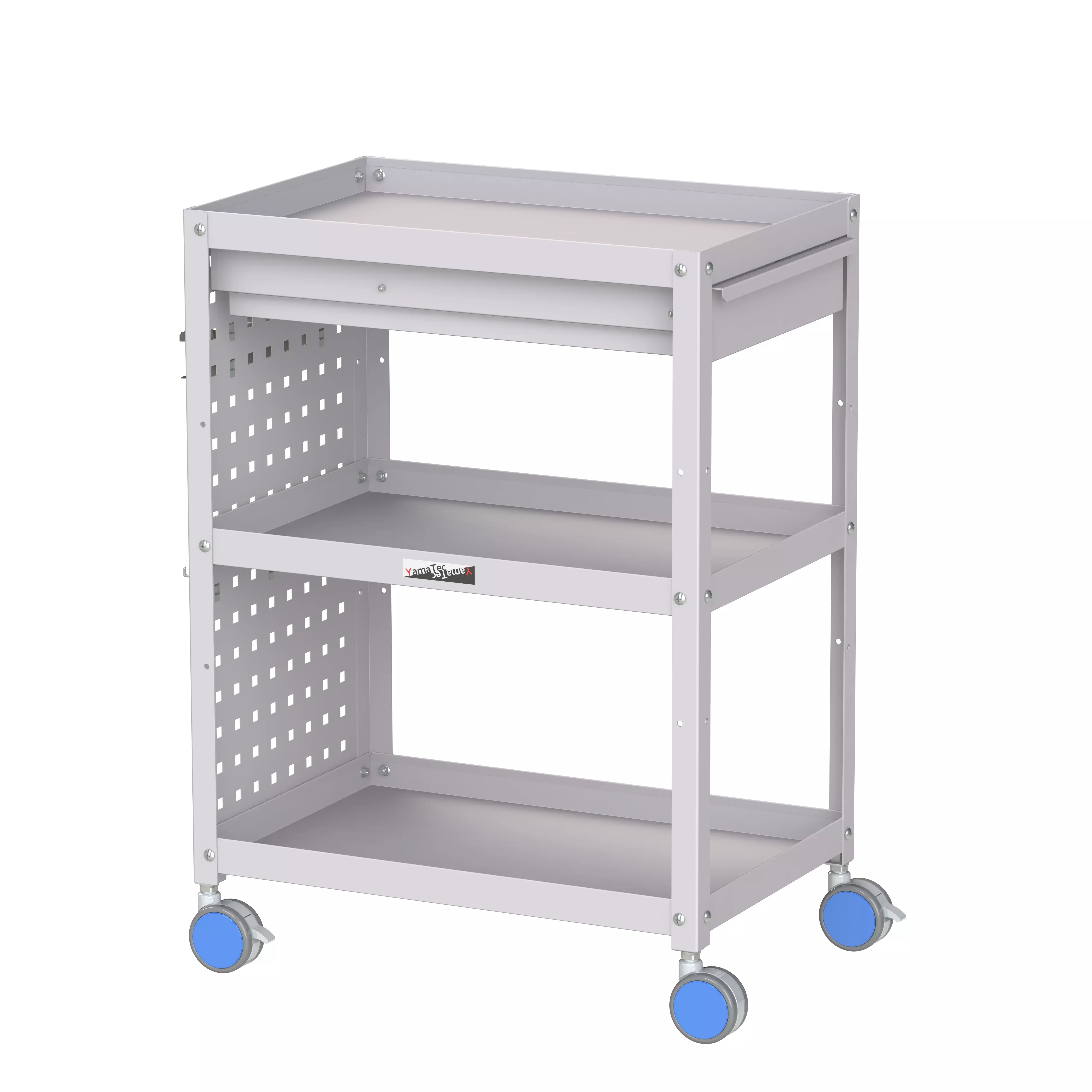 色彩ワゴン(ウレタン巻双輪キャスター)