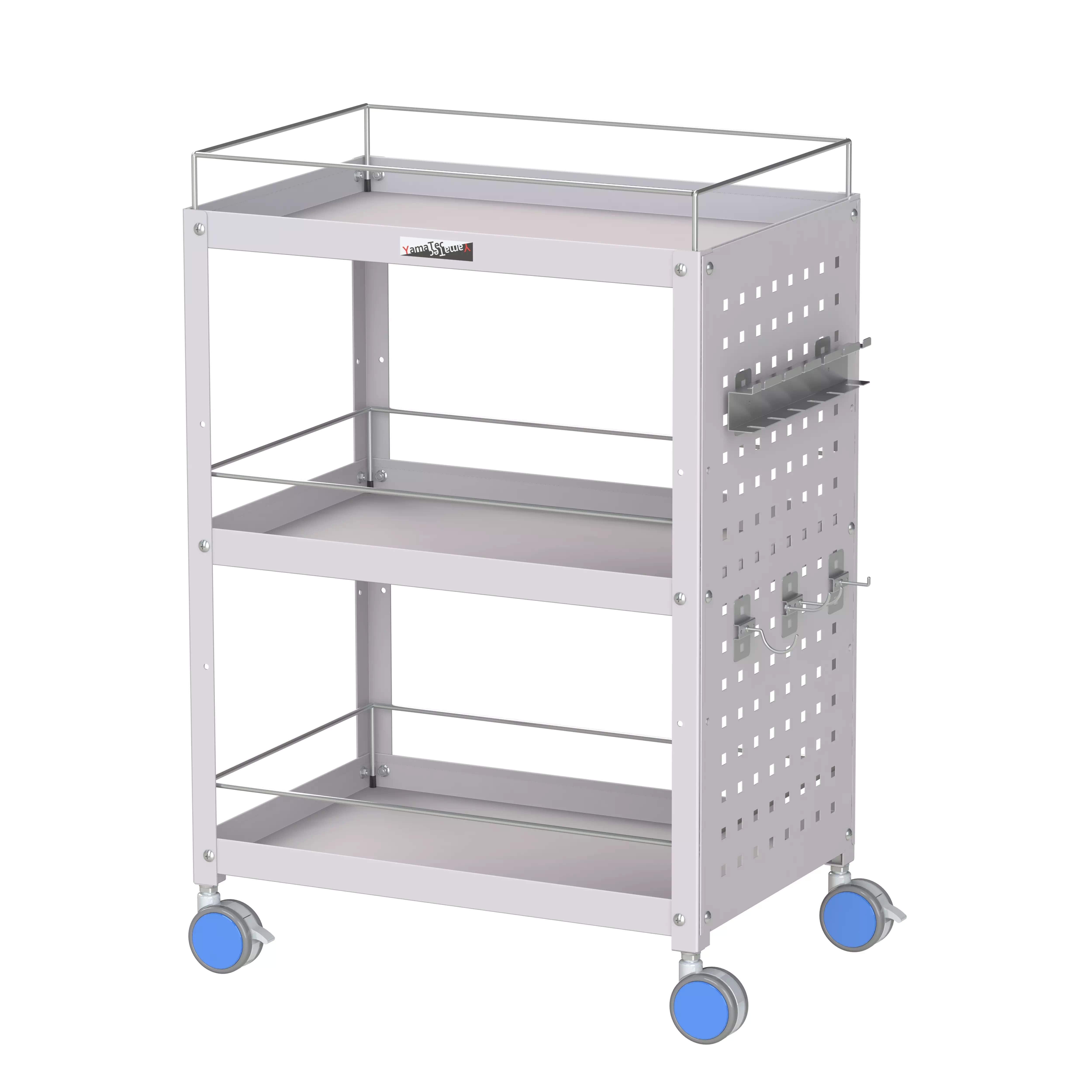 色彩ワゴン(ウレタン巻双輪キャスター)