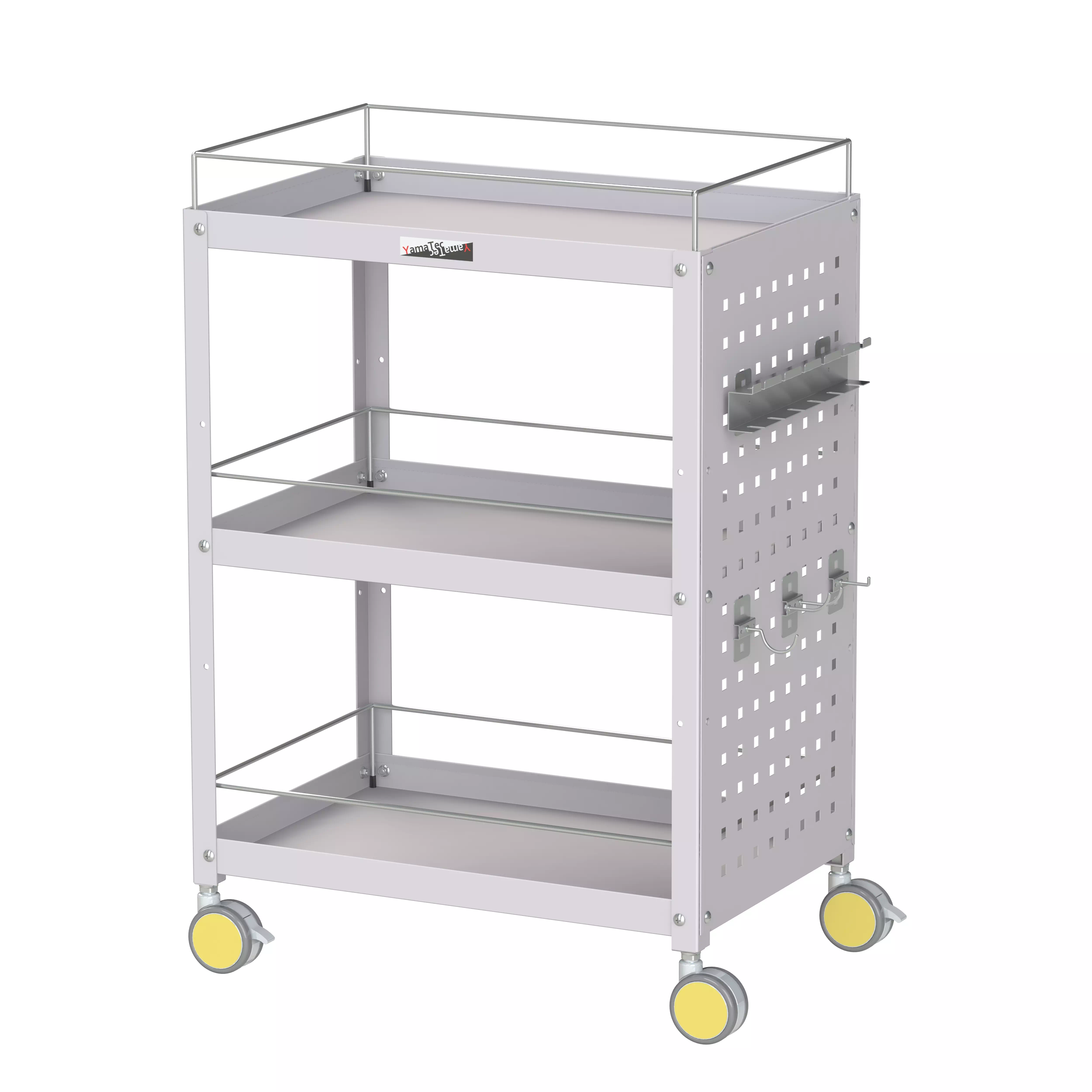 色彩ワゴン(ウレタン巻双輪キャスター)