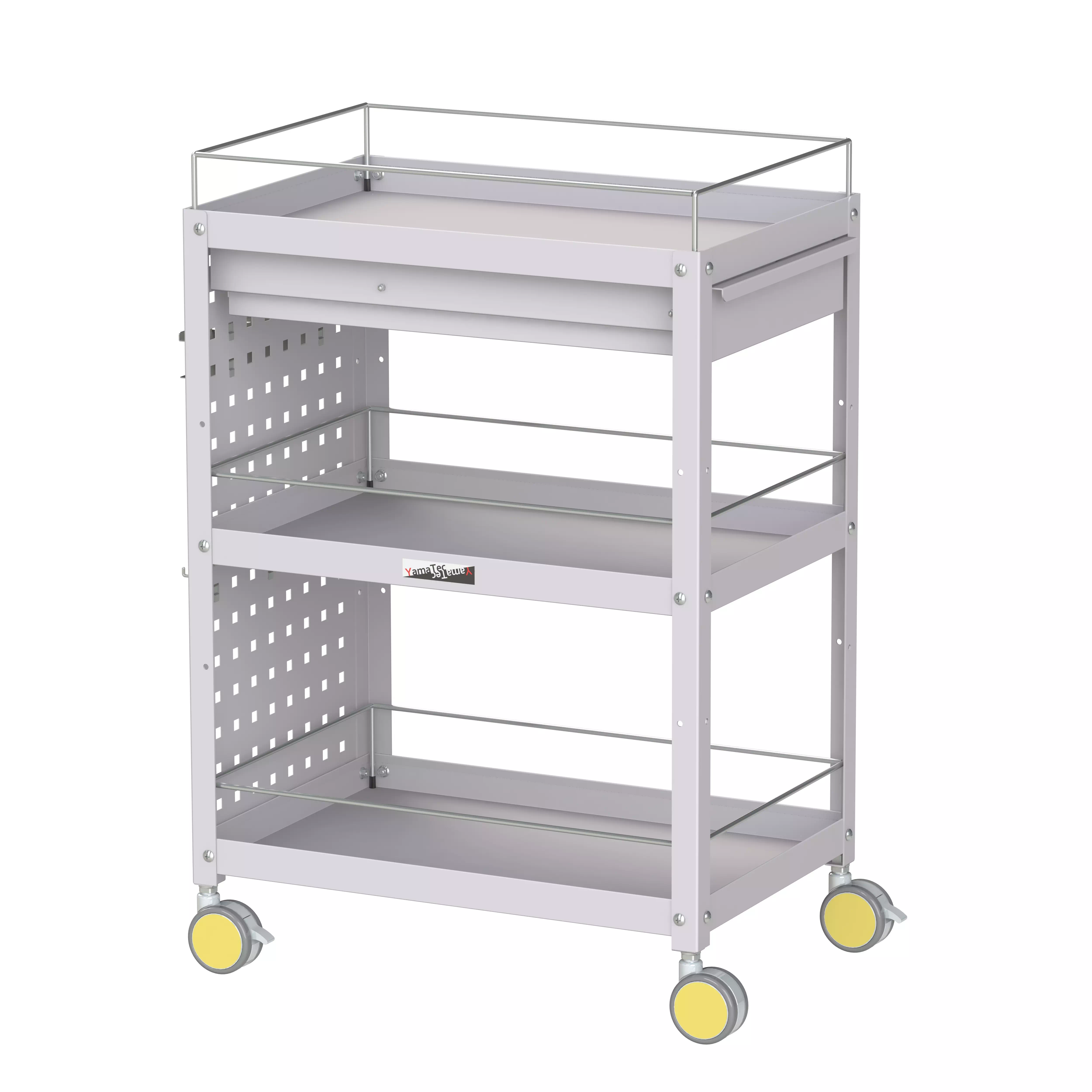 色彩ワゴン(ウレタン巻双輪キャスター)