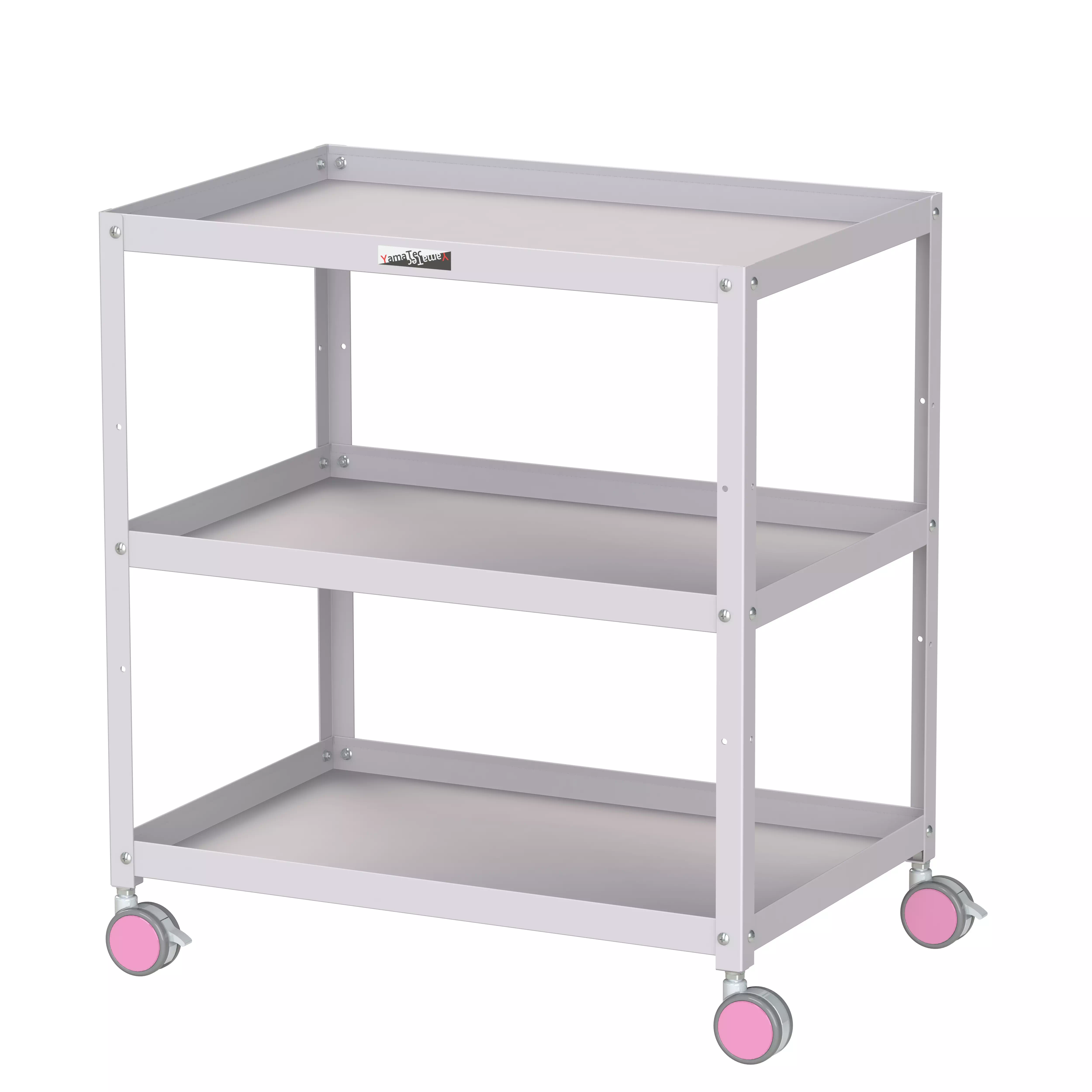 色彩ワゴン(ウレタン巻双輪キャスター)