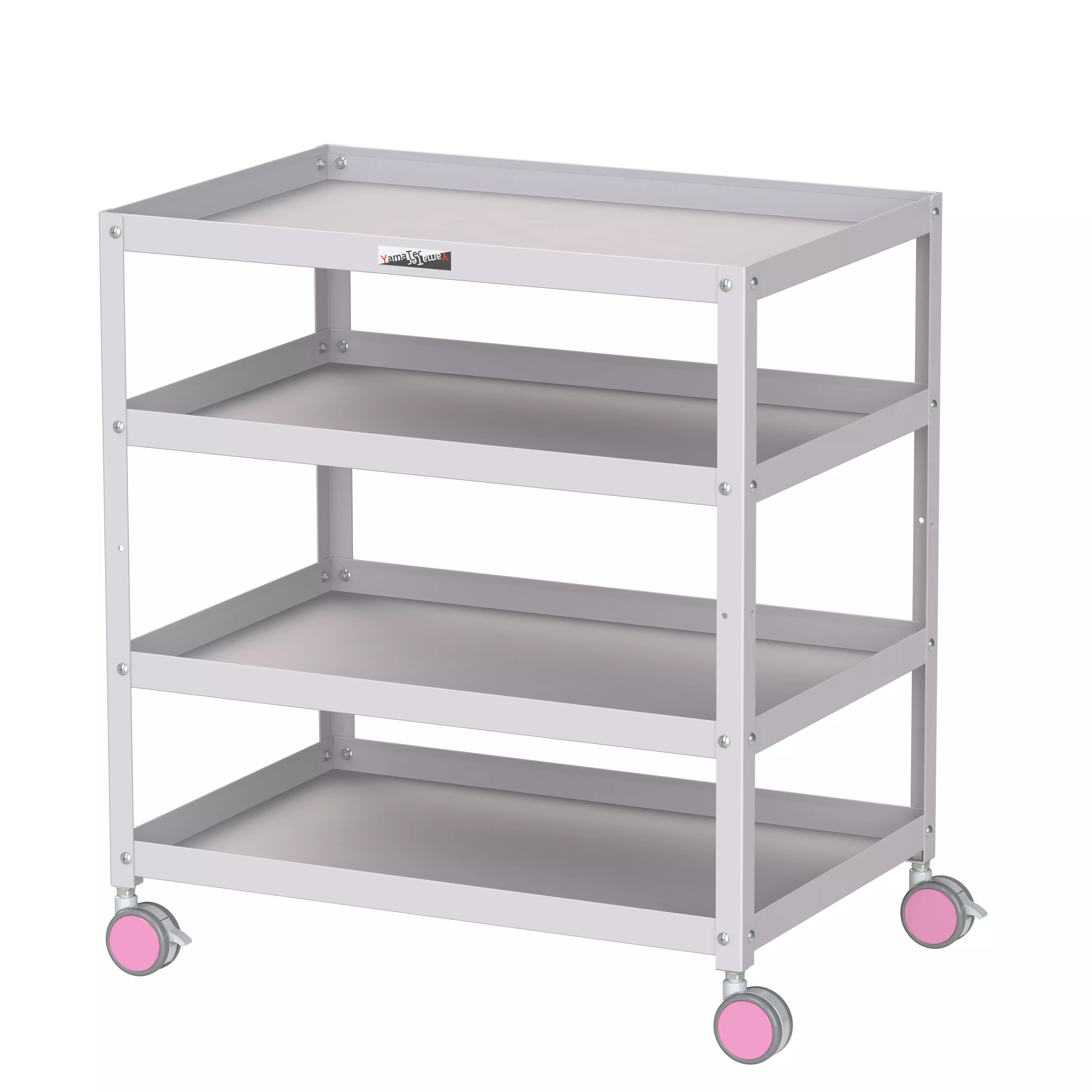 色彩ワゴン（ウレタン巻双輪キャスター）