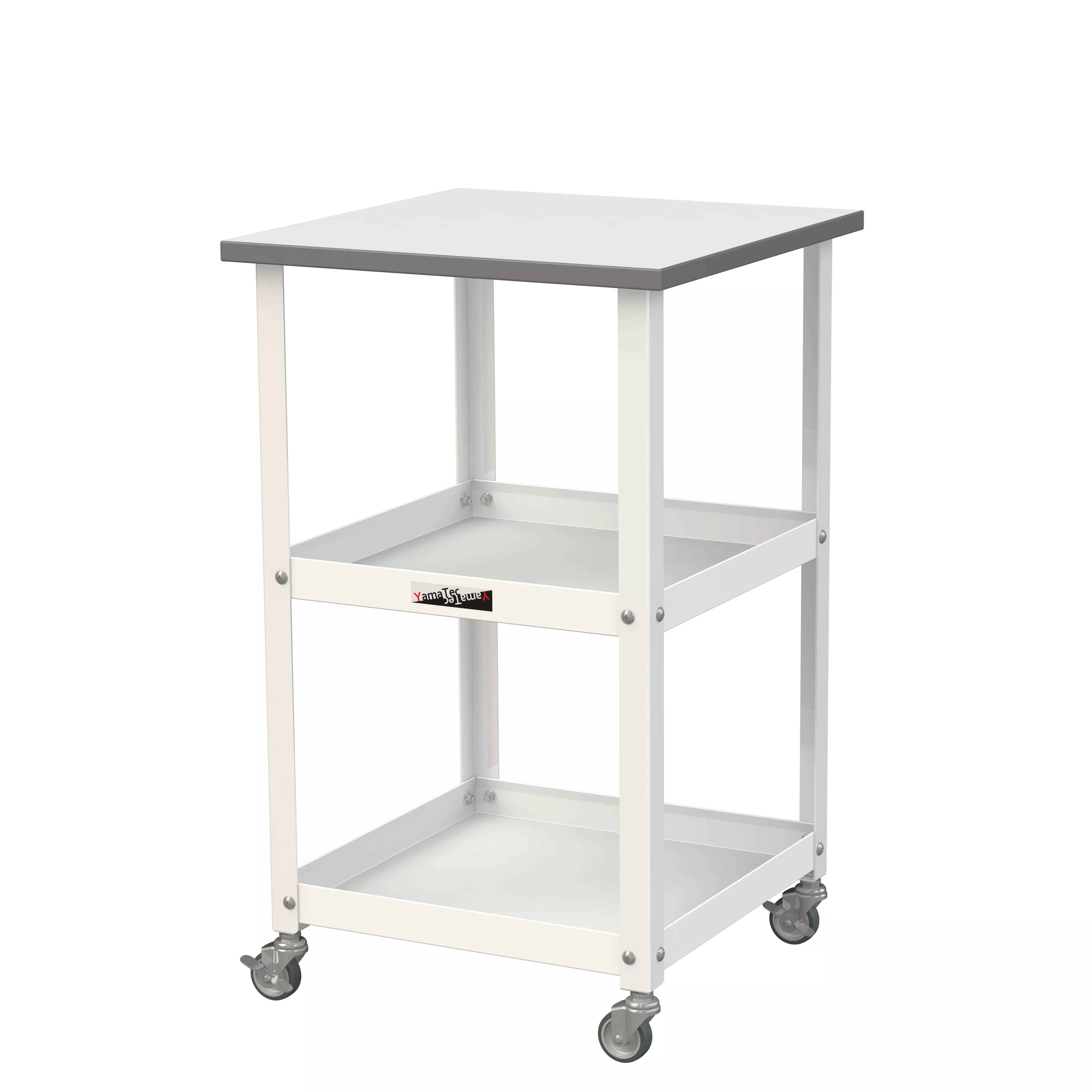 天板付き150ワゴン移動式 低圧メラミン天板仕様 H738㎜