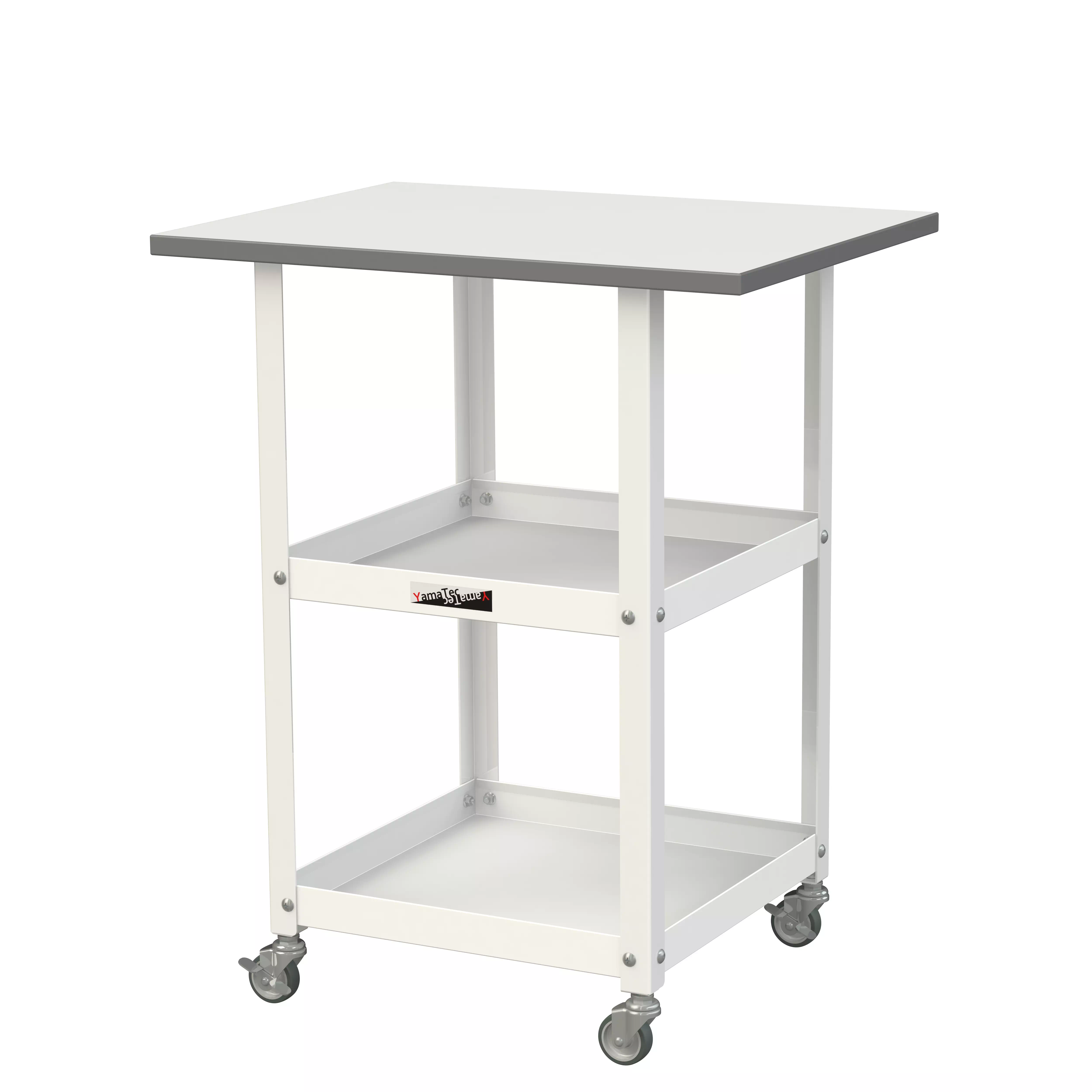 天板付き150ワゴン移動式 低圧メラミン天板仕様 H738㎜