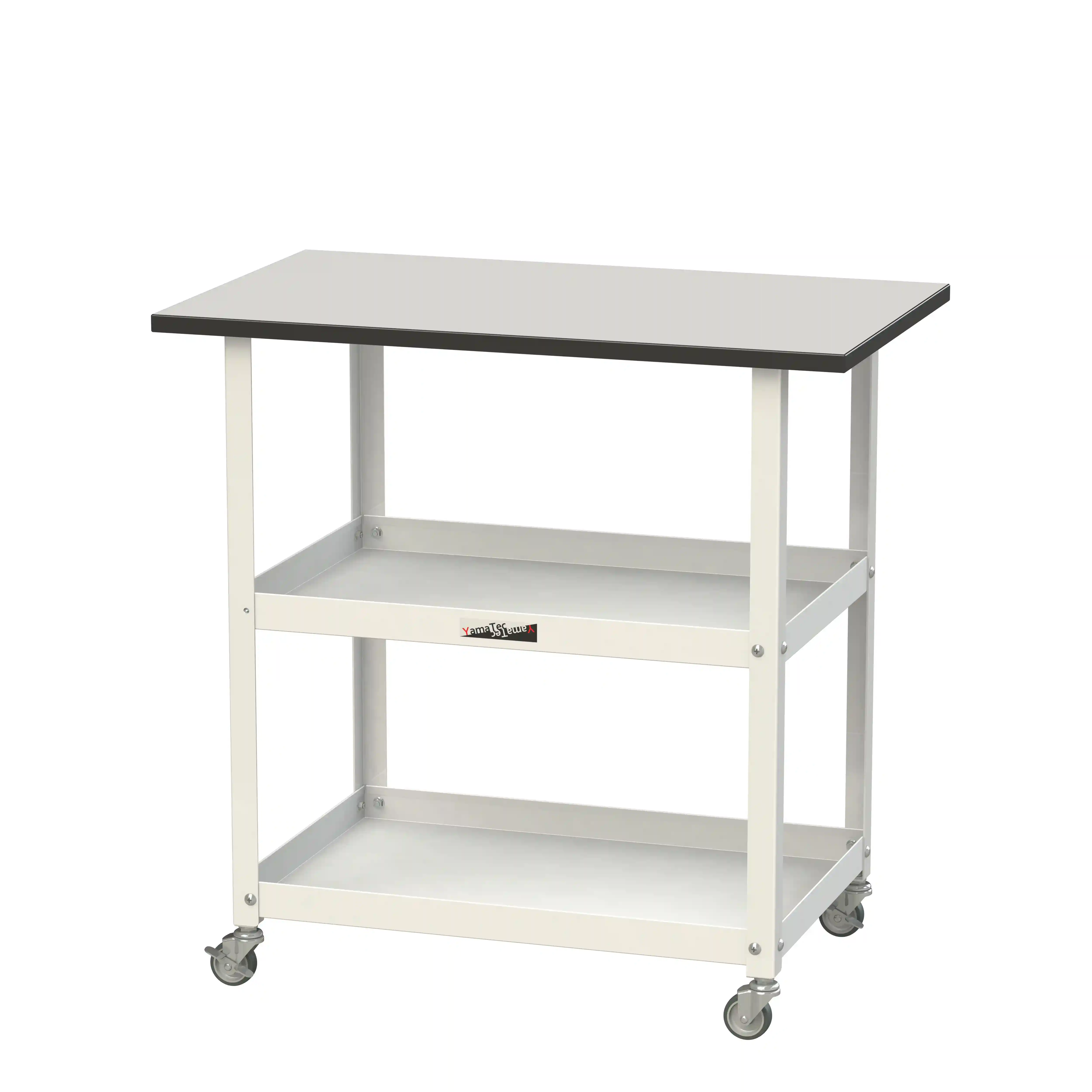 天板付き150ワゴン移動式 RoHS2指令対応塩ビシート天板仕様 H738㎜