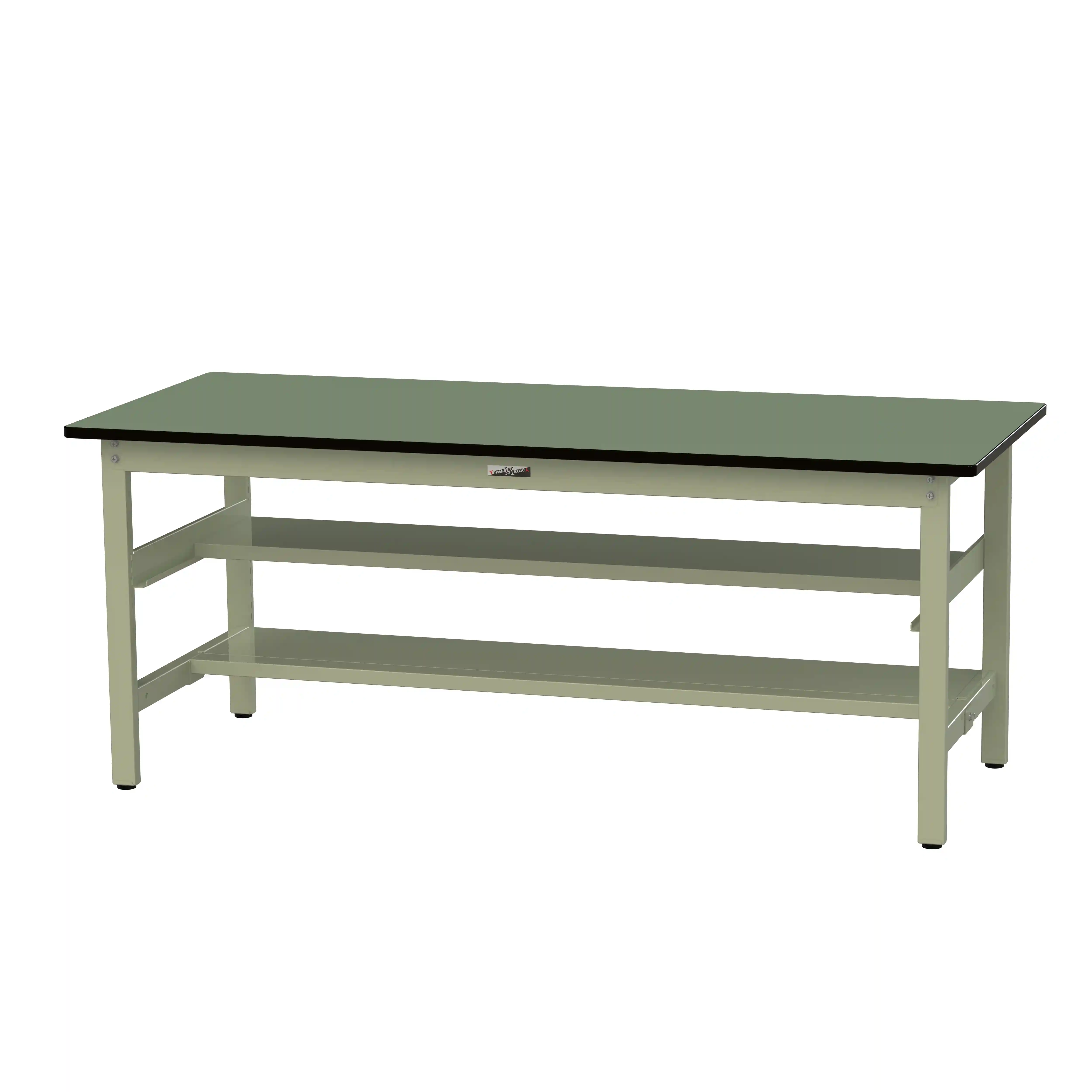 500シリーズ 固定式 中間棚付 H740mm(上下段半面棚板)