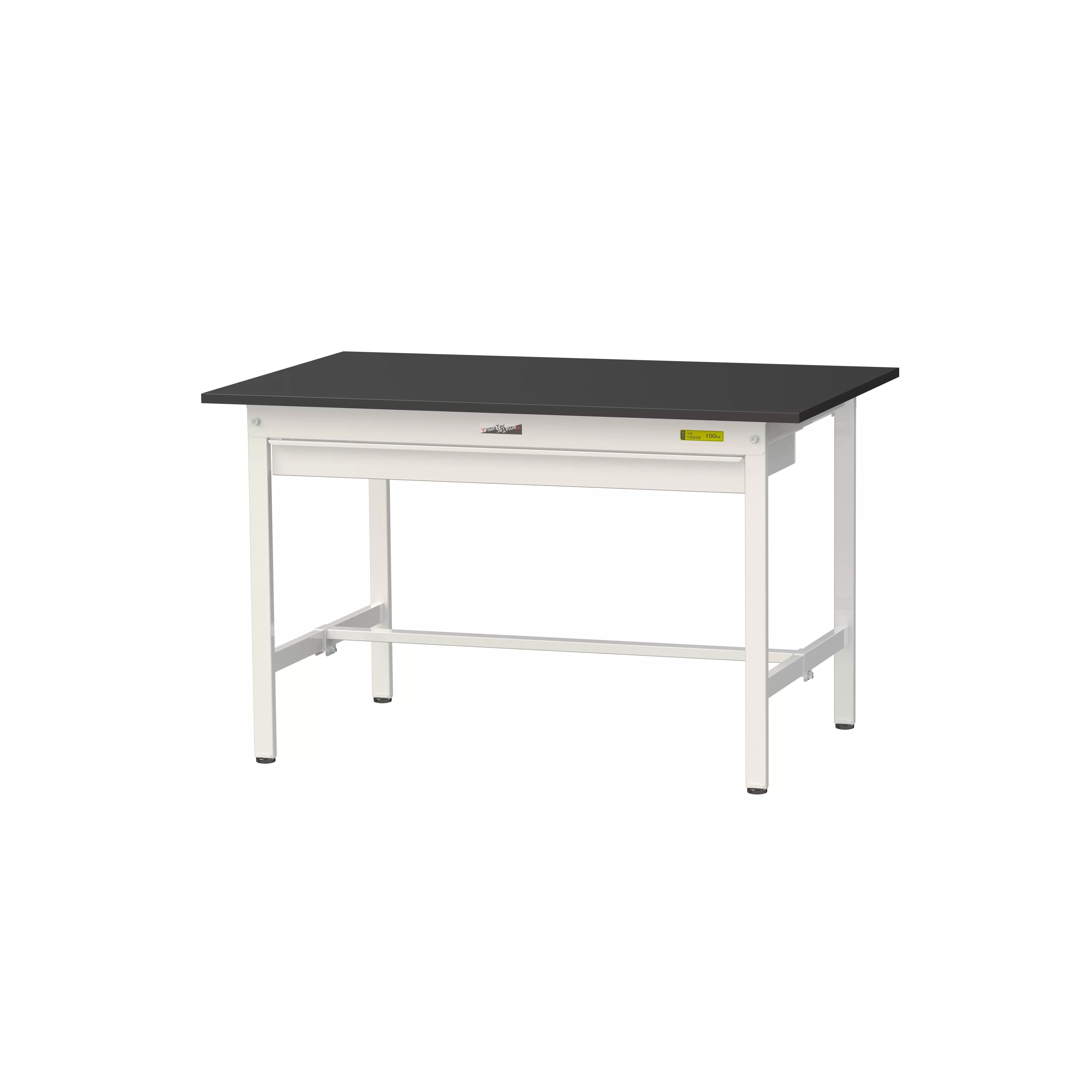 実験用ラボテーブル 固定式 ワイド引出し付 H740mm