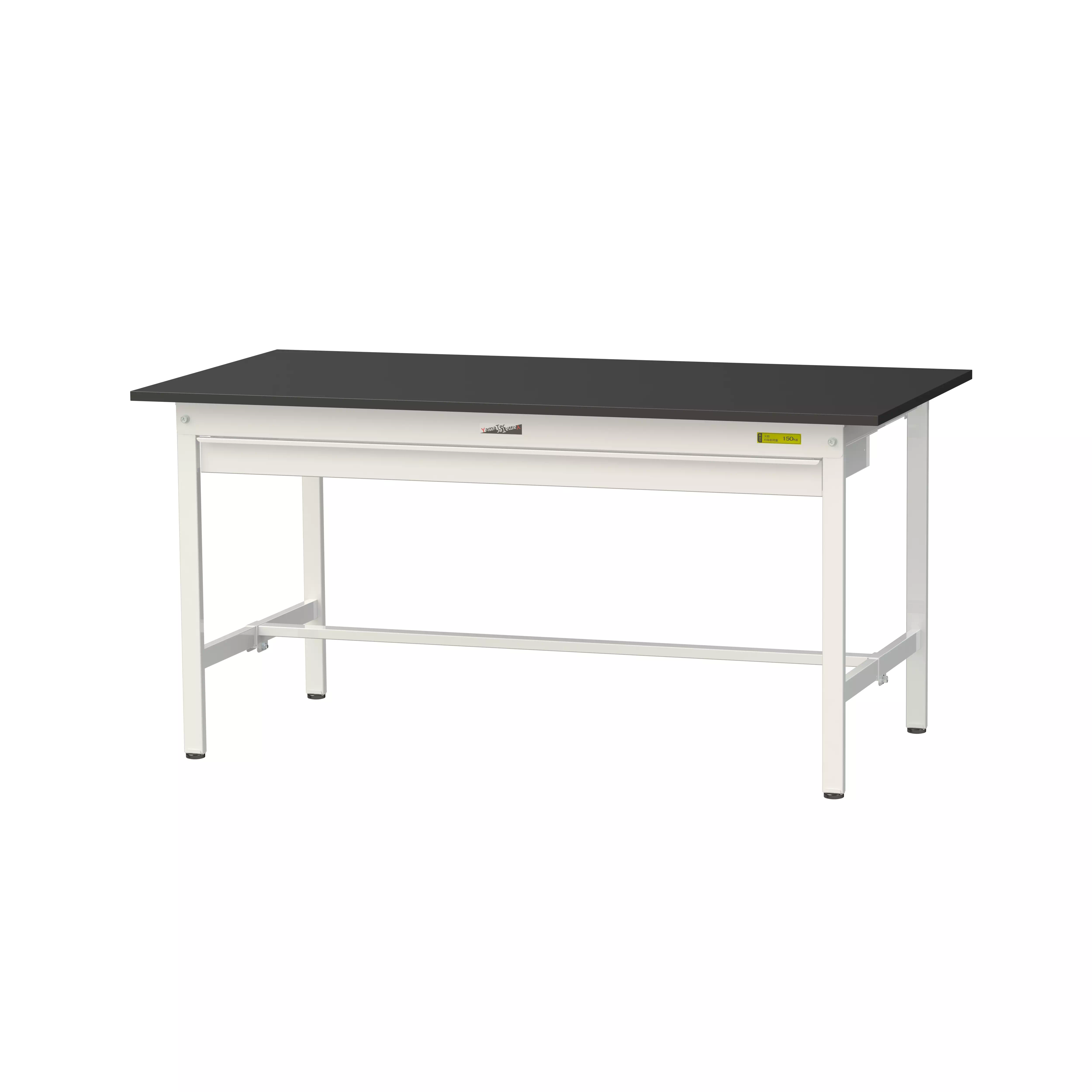 実験用ラボテーブル 固定式 ワイド引出し付 H740mm