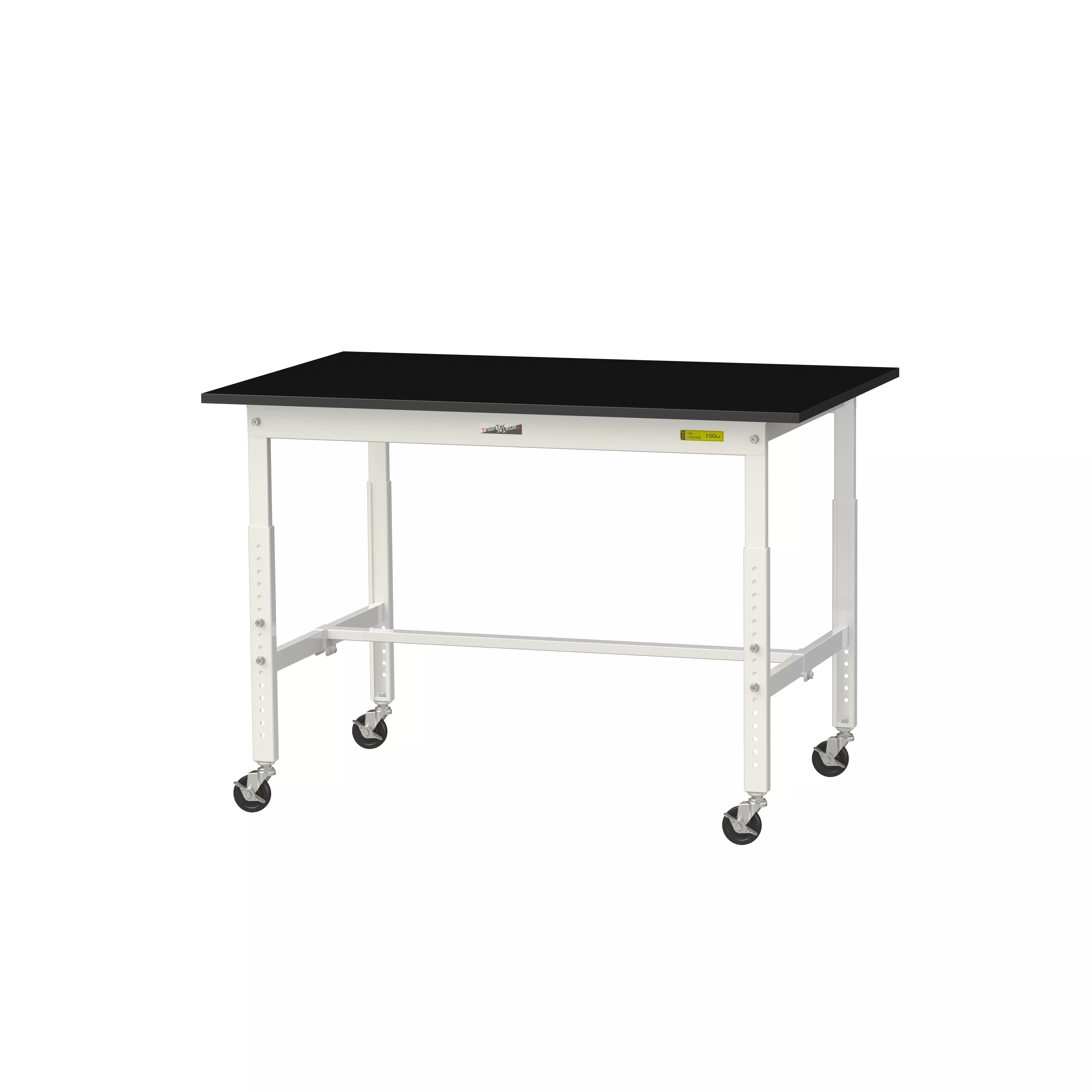 実験用ラボテーブル 高さ調整タイプ移動式 H685mm~H985mm