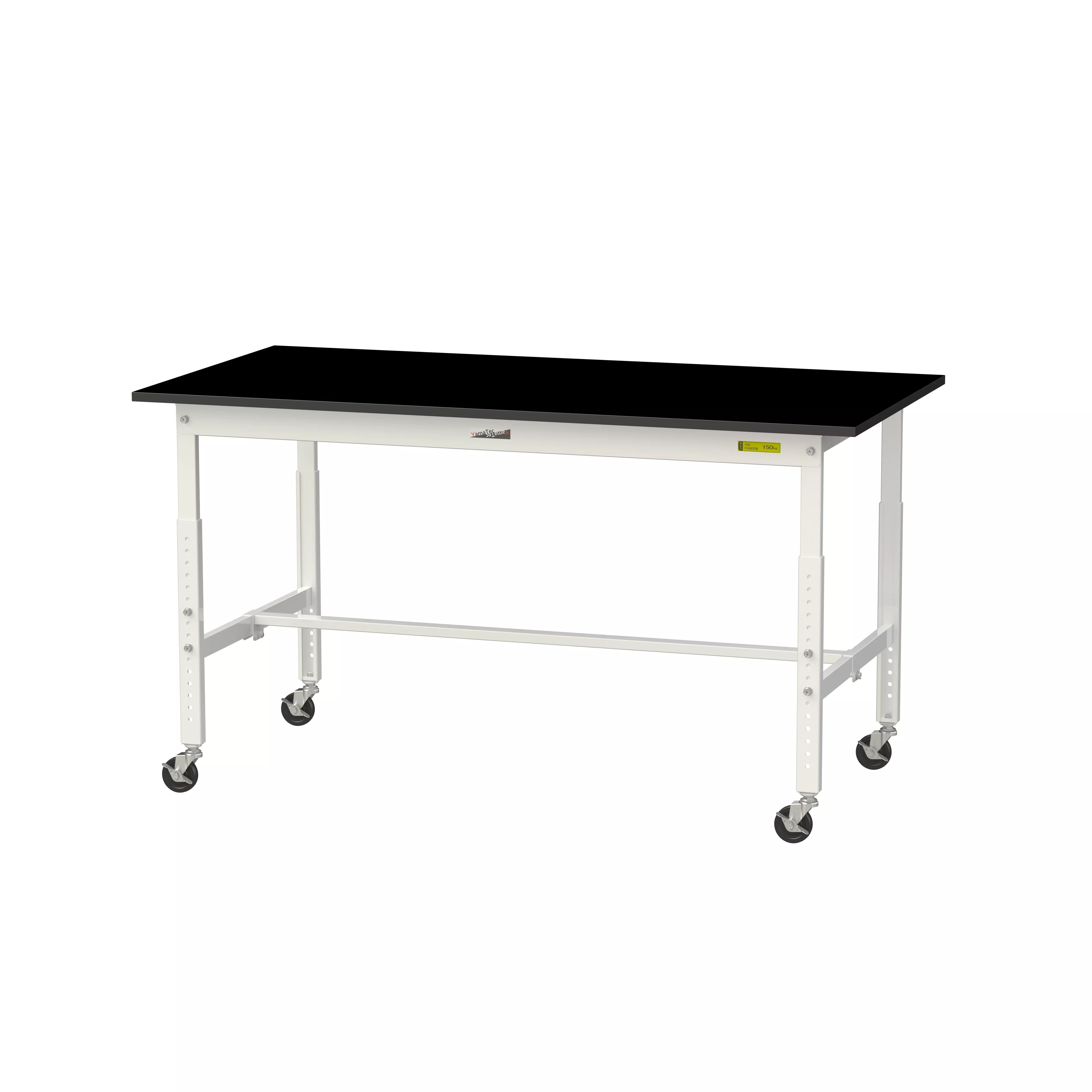 実験用ラボテーブル 高さ調整タイプ移動式 H685mm～H985mm