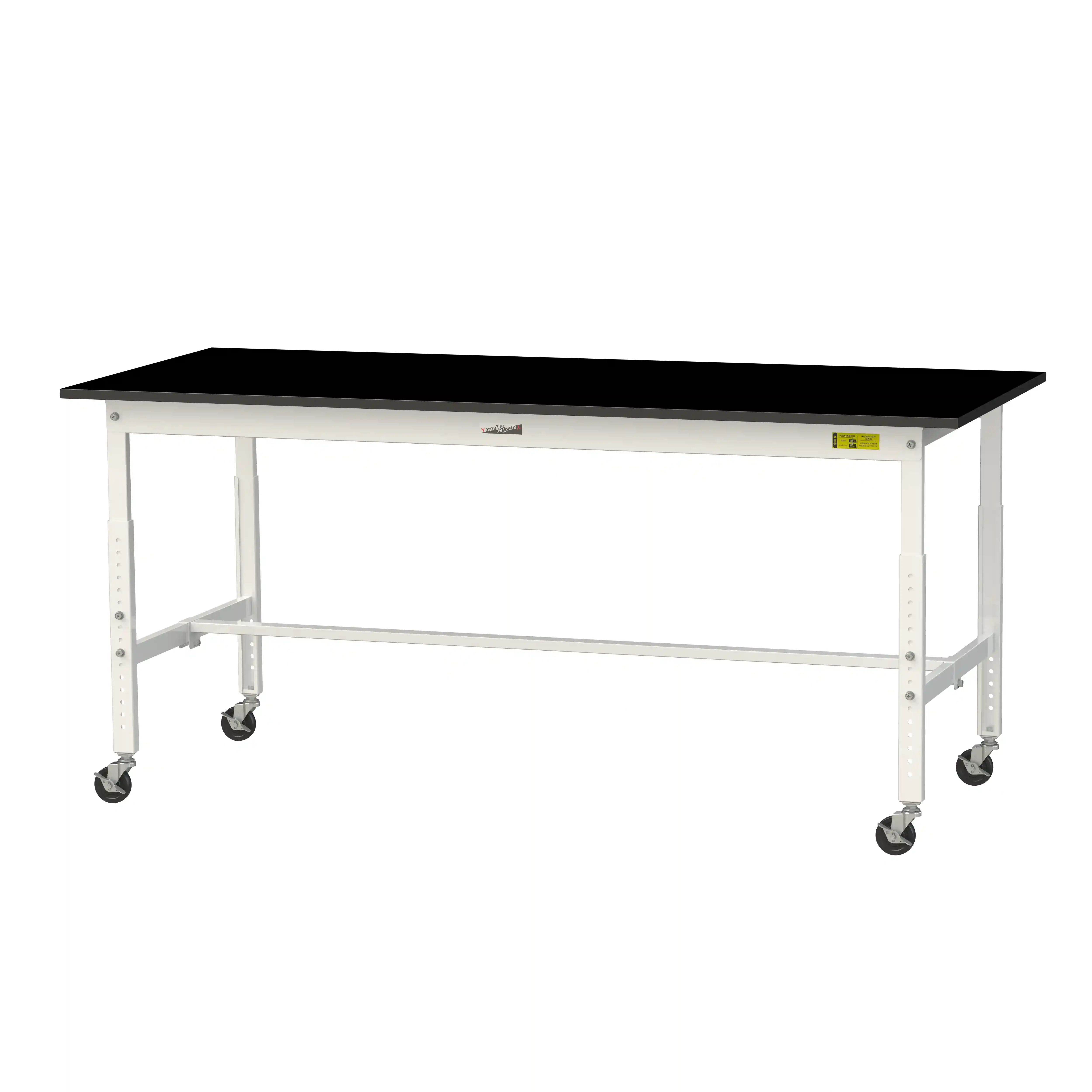 実験用ラボテーブル 高さ調整タイプ移動式 H685mm~H985mm