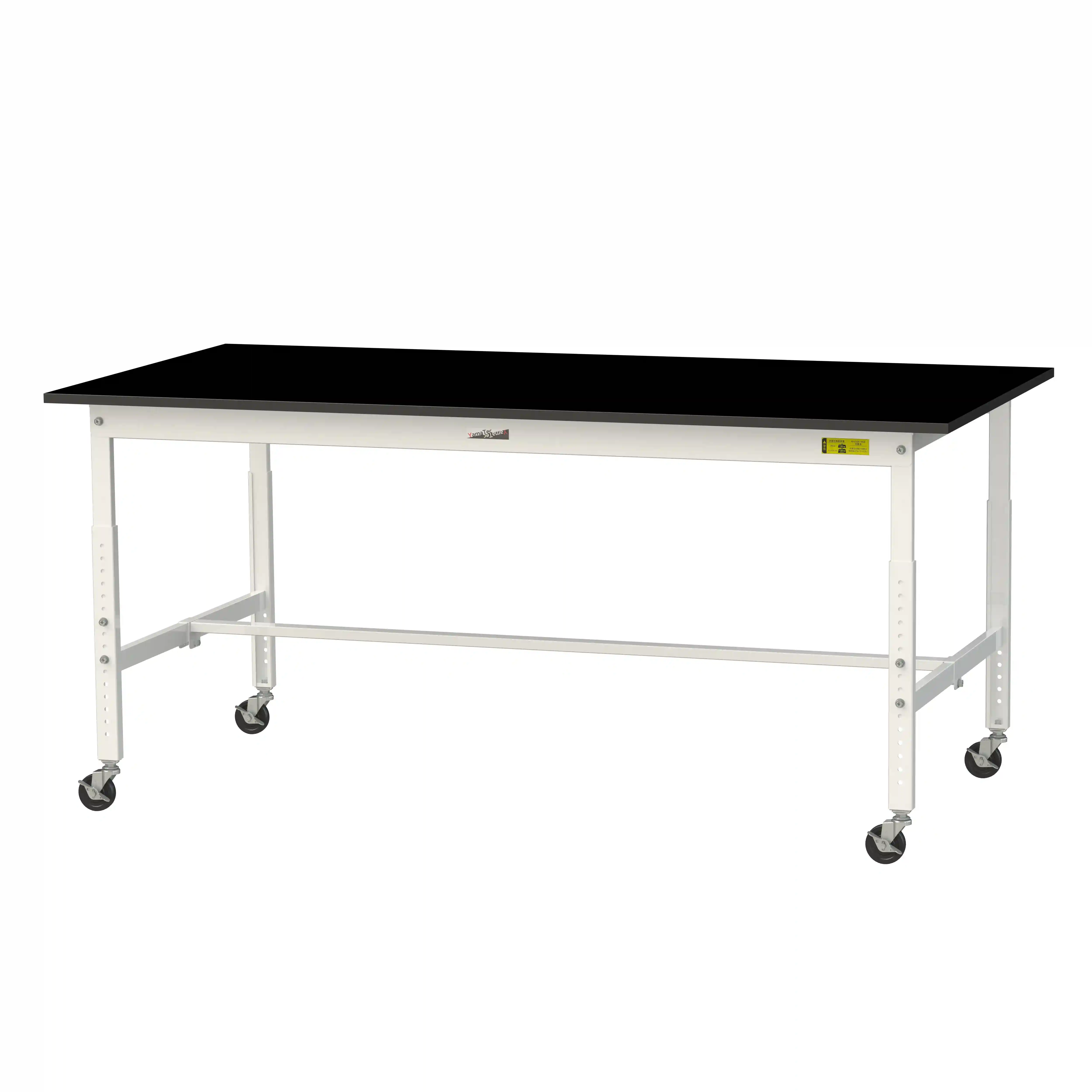 実験用ラボテーブル 高さ調整タイプ移動式 H685mm~H985mm