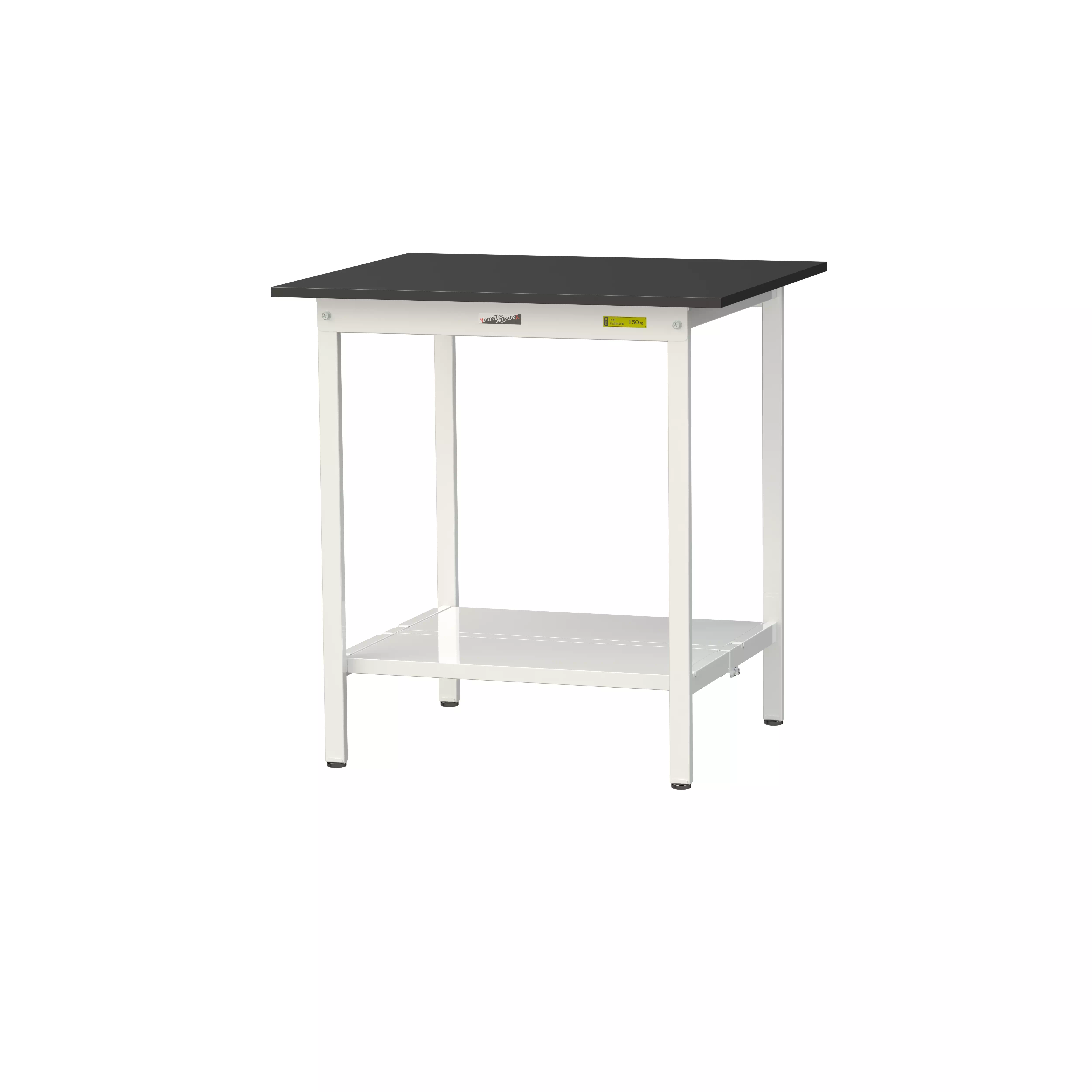 実験用ラボテーブル 固定式 H950mm（全面棚板付）