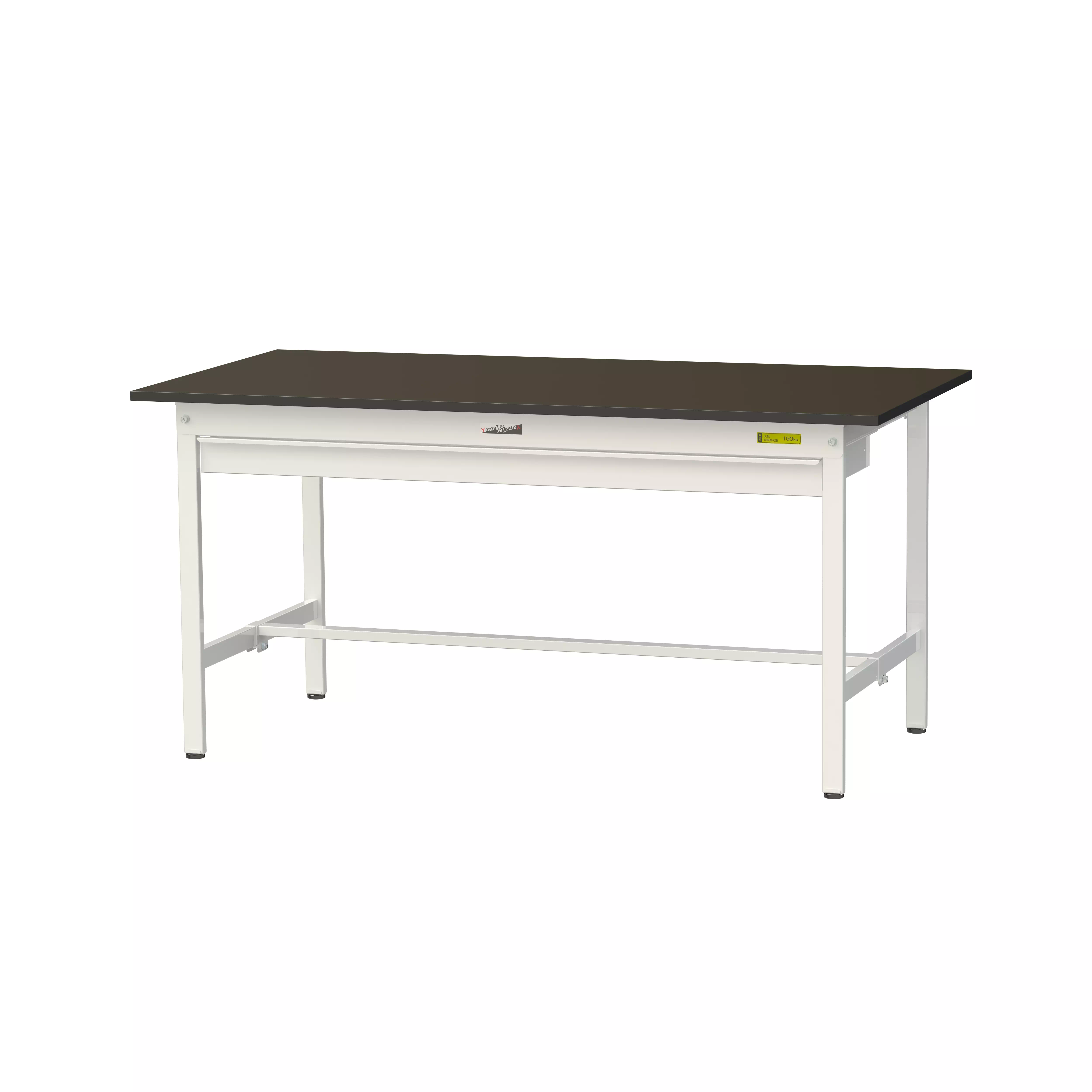 実験用ラボテーブル 固定式 ワイド引出し付 H740mm