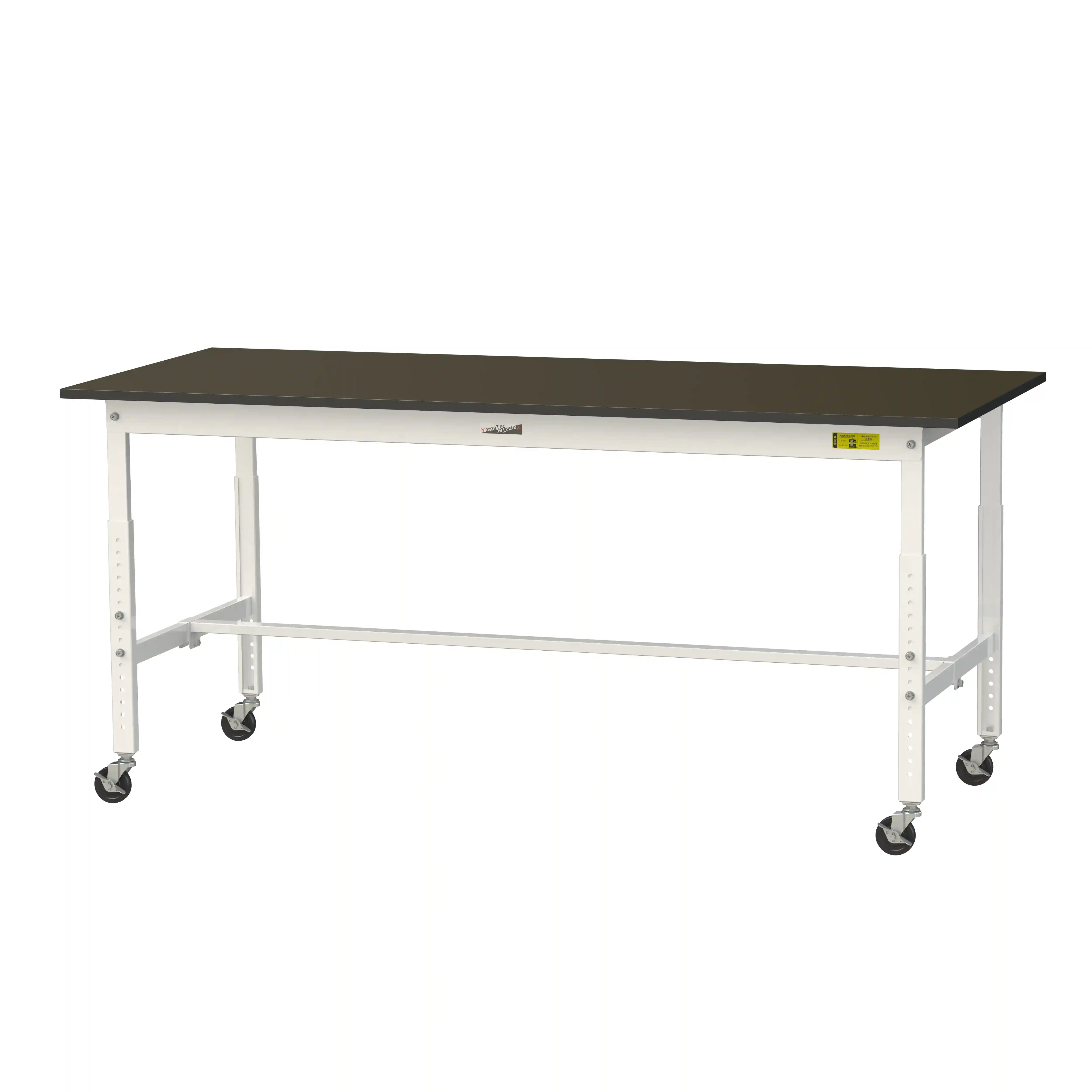 実験用ラボテーブル 高さ調整タイプ移動式 H685mm~H985mm