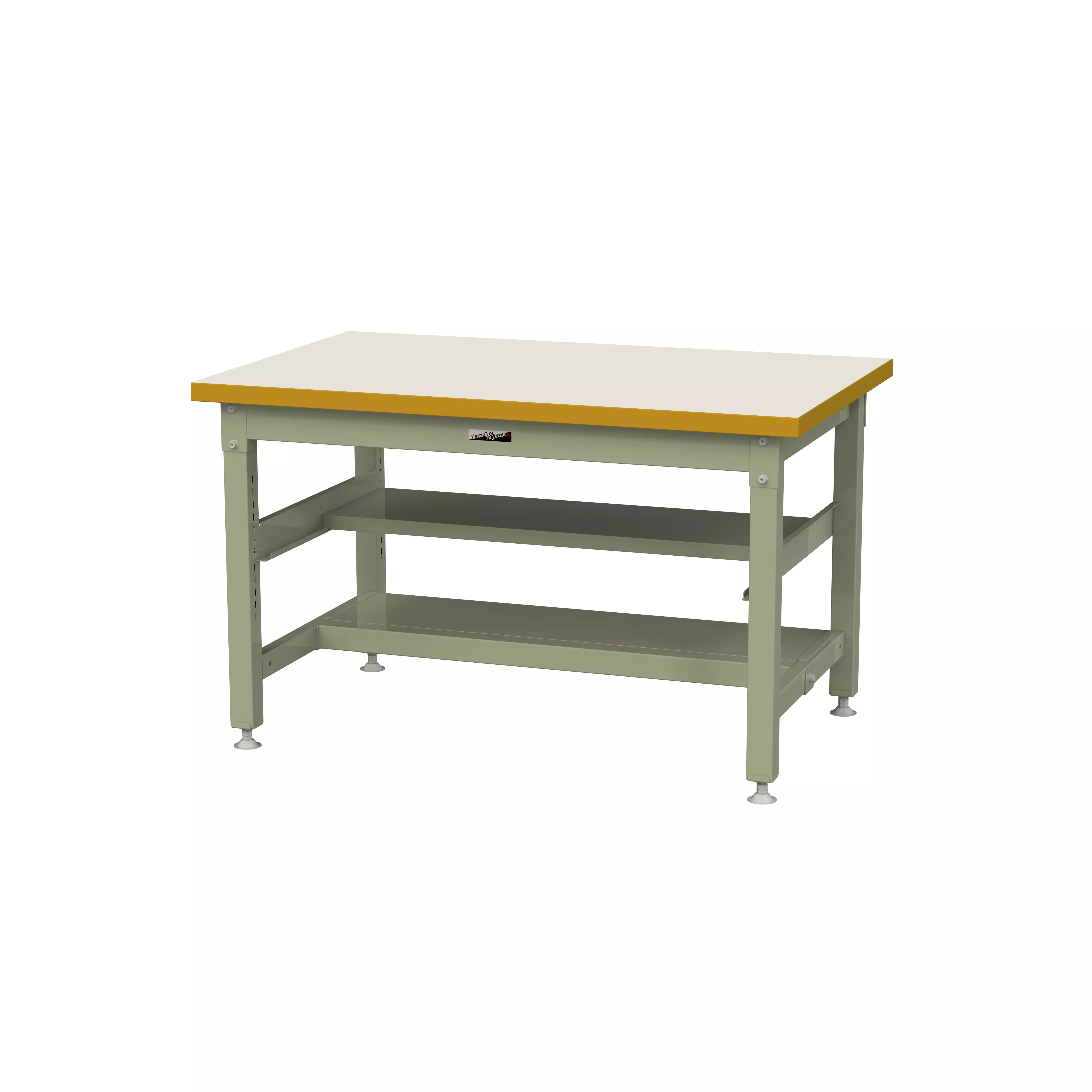 スーパータイプ 固定式 中間棚付 H740mm(上下段半面棚板)