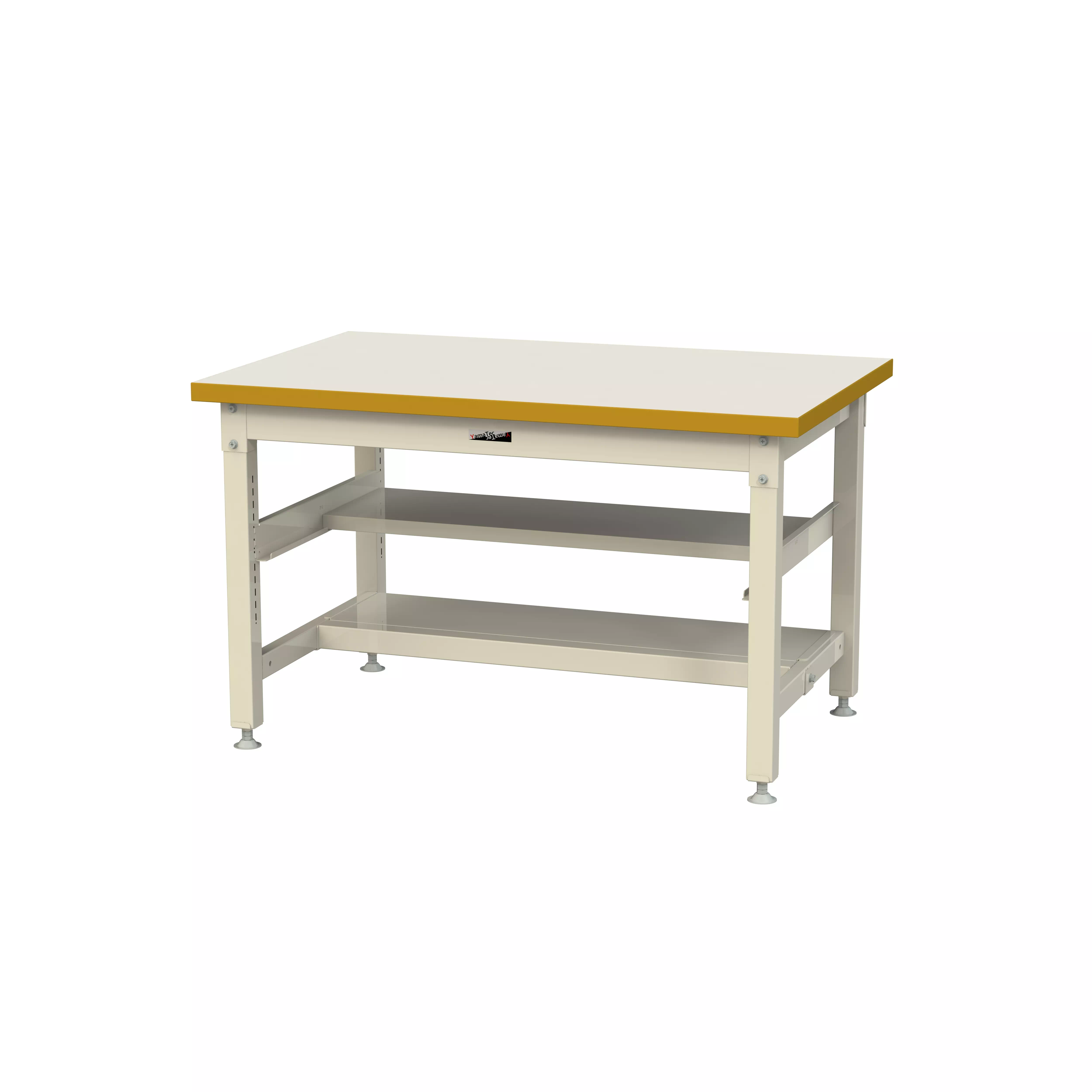 スーパータイプ 固定式 中間棚付 H740mm（上下段半面棚板）