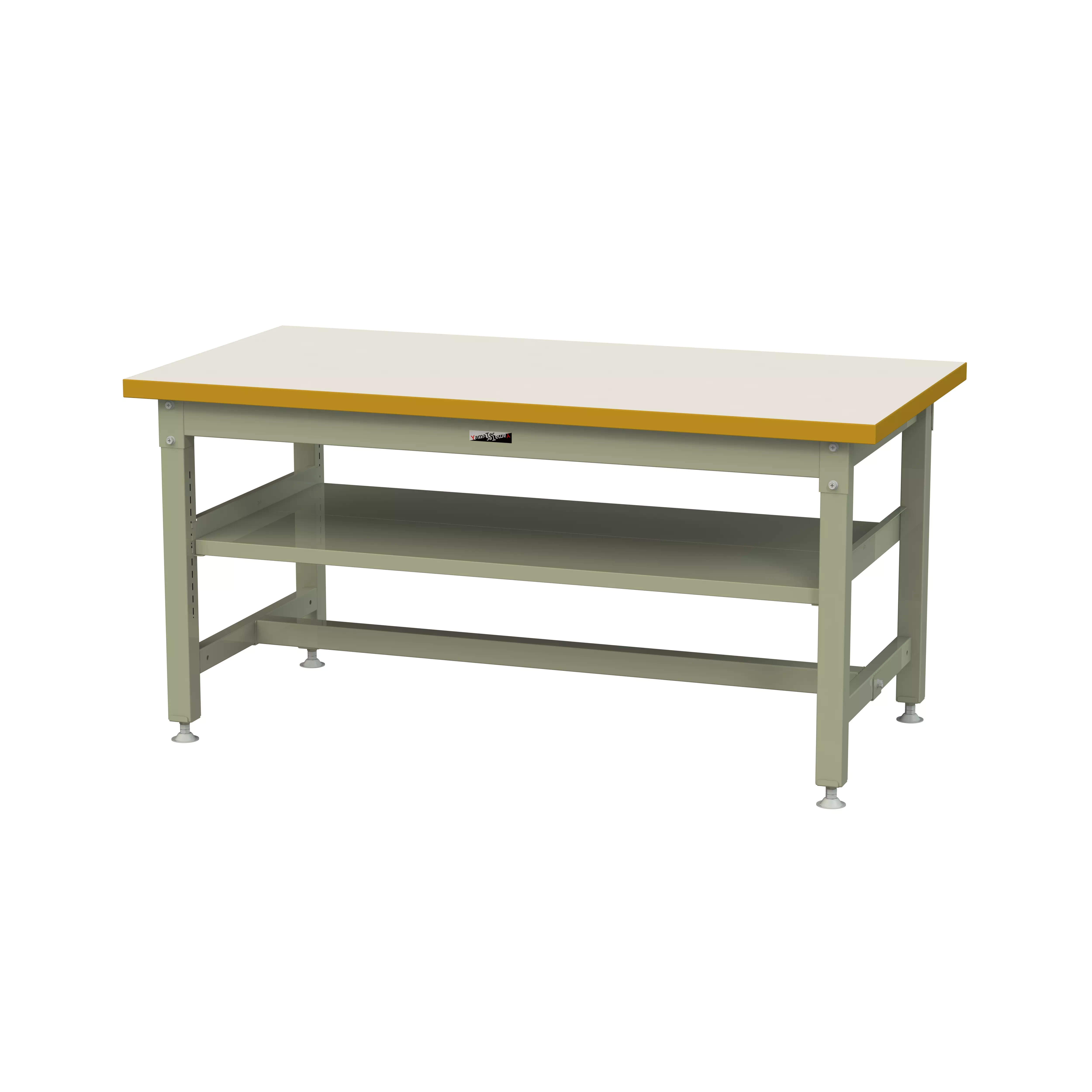 スーパータイプ 固定式 中間棚付 H740mm(上段全面棚板)