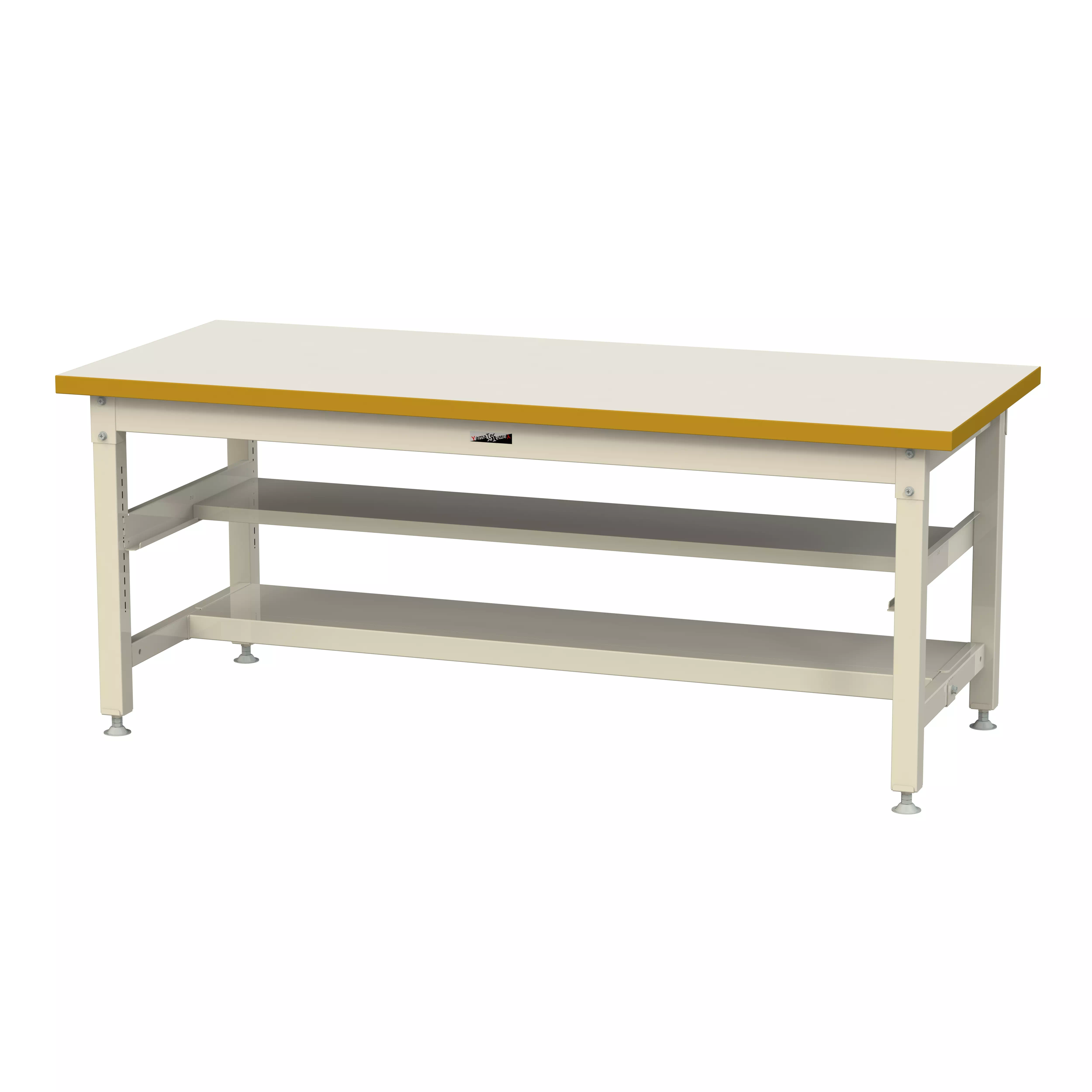 スーパータイプ 固定式 中間棚付 H740mm（上下段半面棚板）