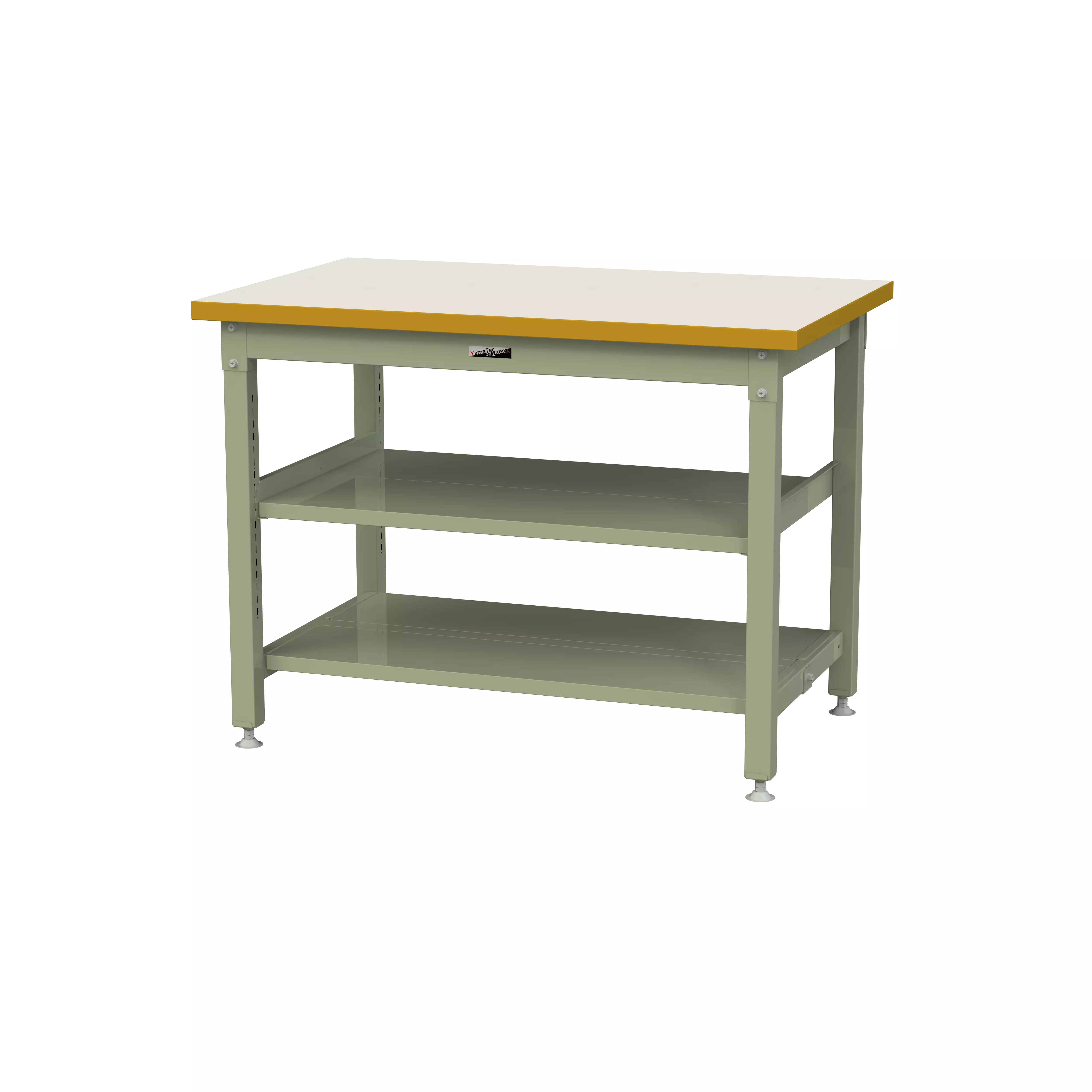 スーパータイプ 固定式 中間棚付 H900mm（上下段全面棚板）