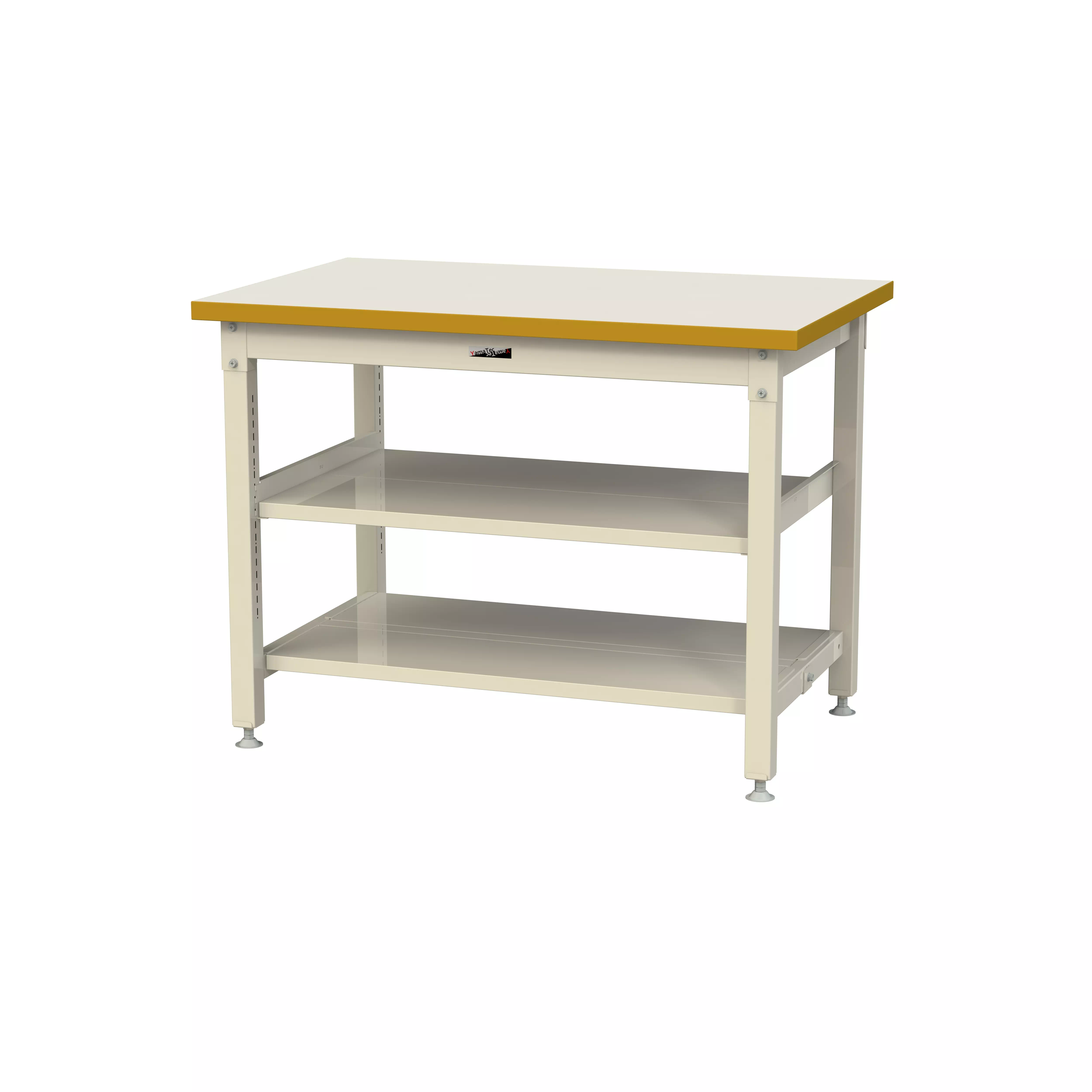 スーパータイプ 固定式 中間棚付 H900mm（上下段全面棚板）