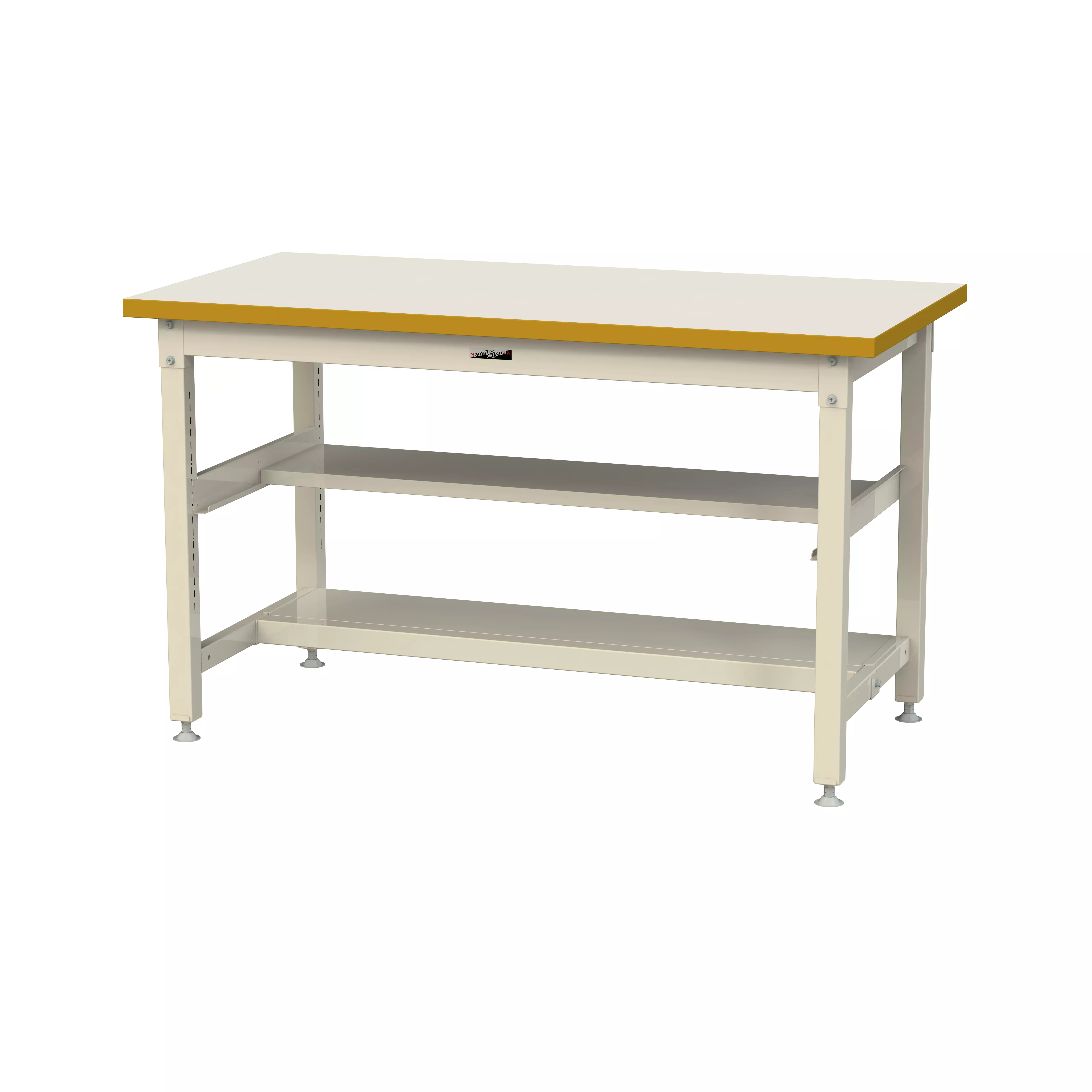 スーパータイプ 固定式 中間棚付 H900mm(上下段半面棚板)