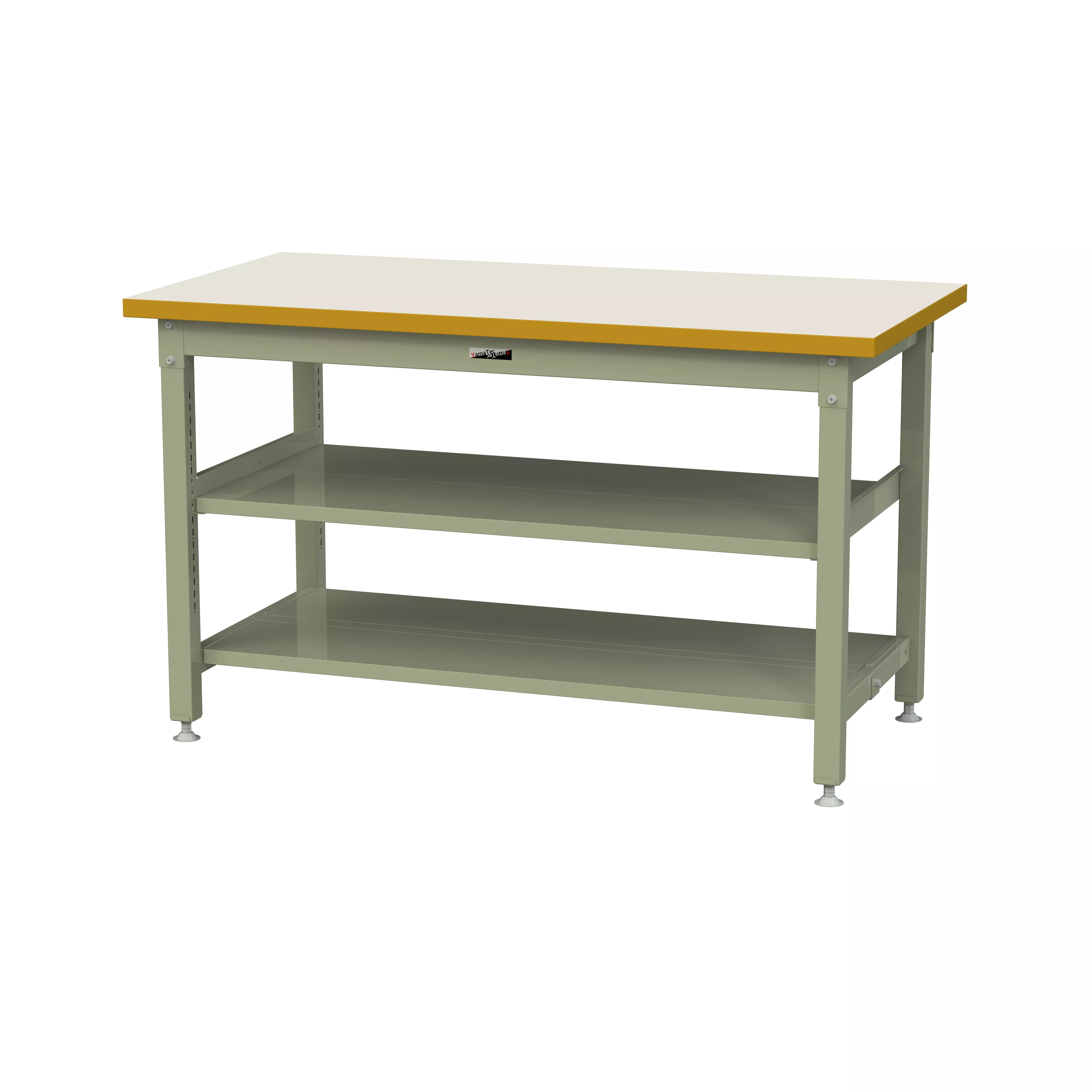 スーパータイプ 固定式 中間棚付 H900mm（上下段全面棚板）